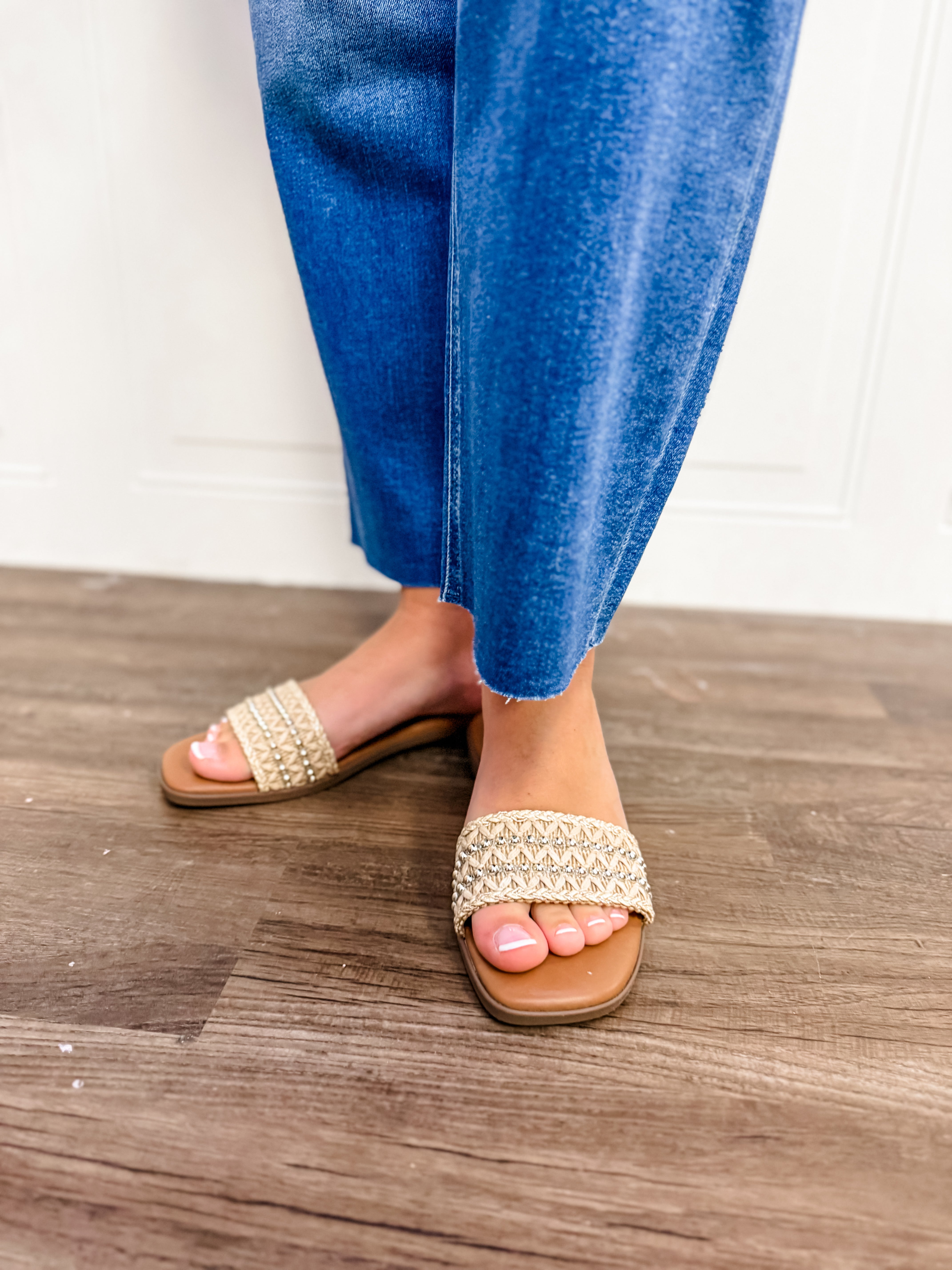 Golden Coast Woven Slide - Just a Small Town Girl