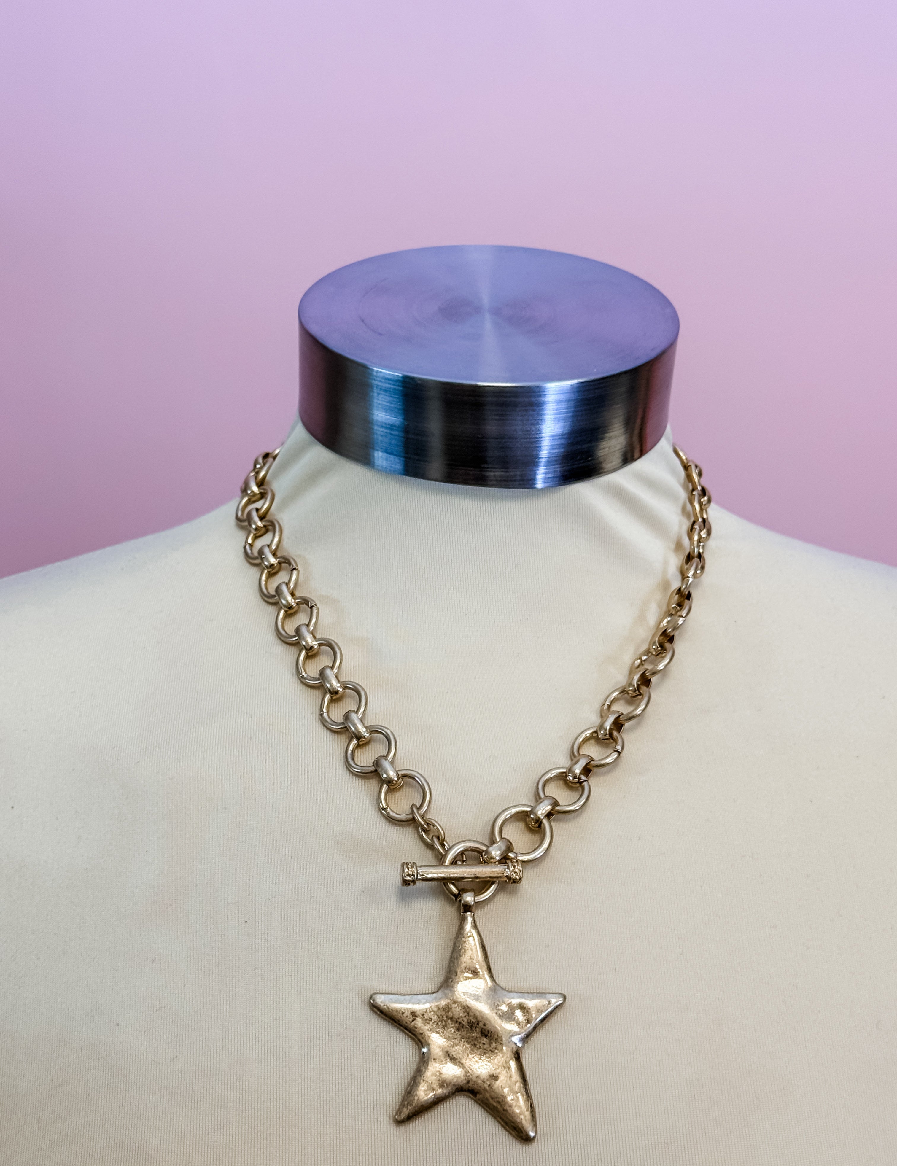 Golden Glow Star Necklace - Just a Small Town Girl