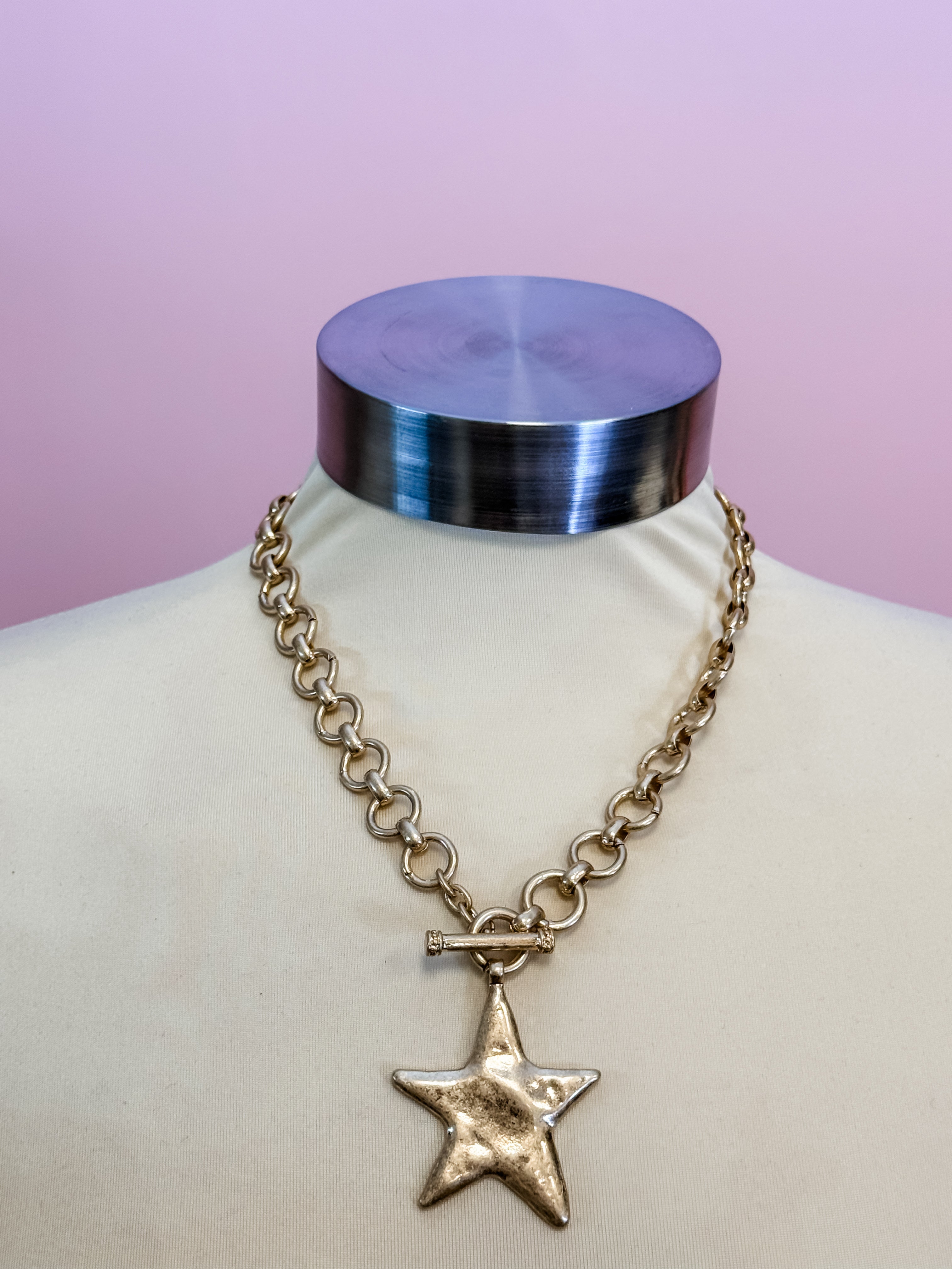 Golden Glow Star Necklace - Just a Small Town Girl