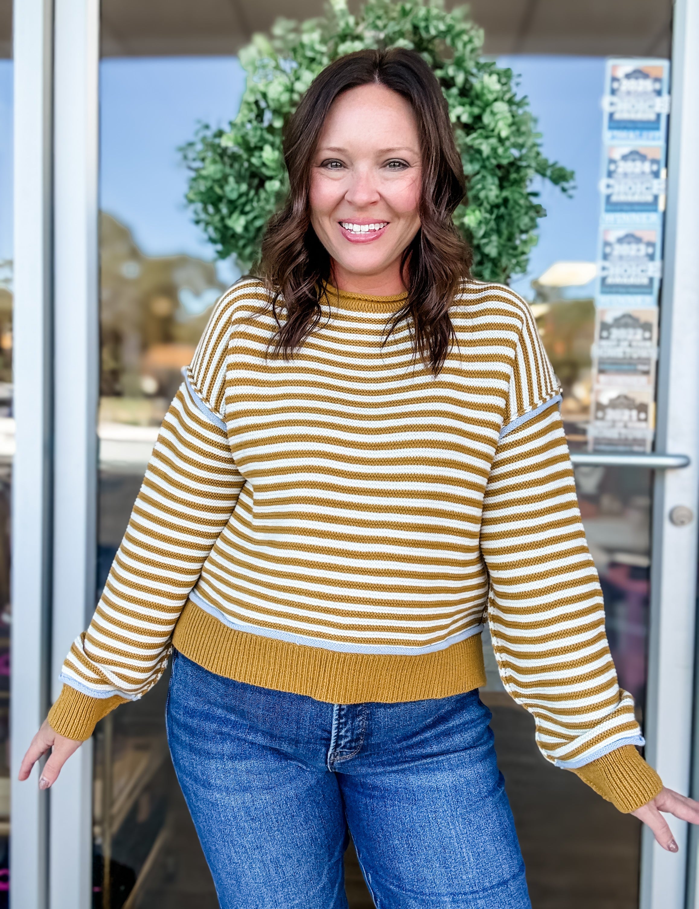 Golden Hour Stripe Sweater - Just a Small Town Girl