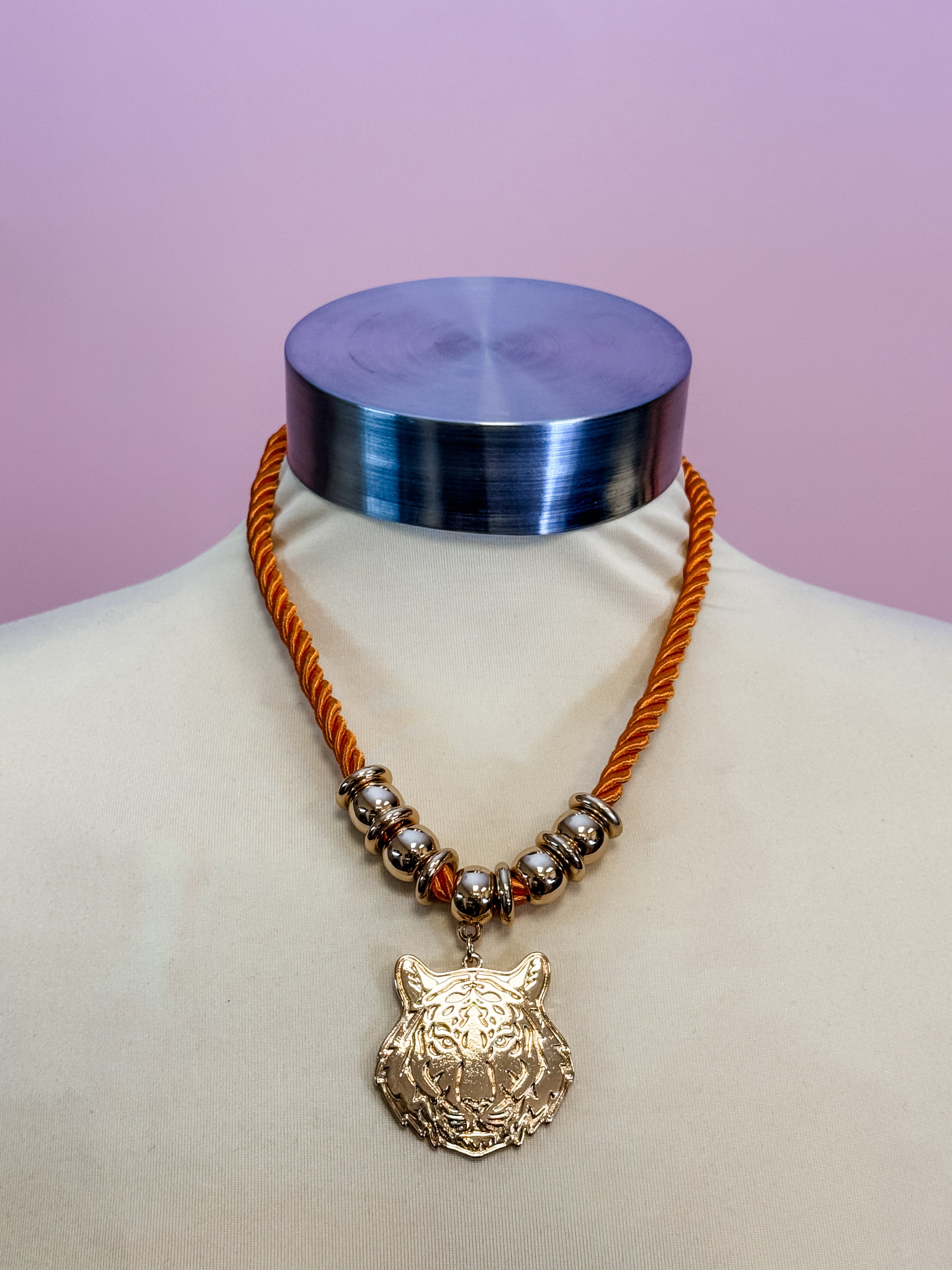 Golden Tiger Statement Necklace - Just a Small Town Girl