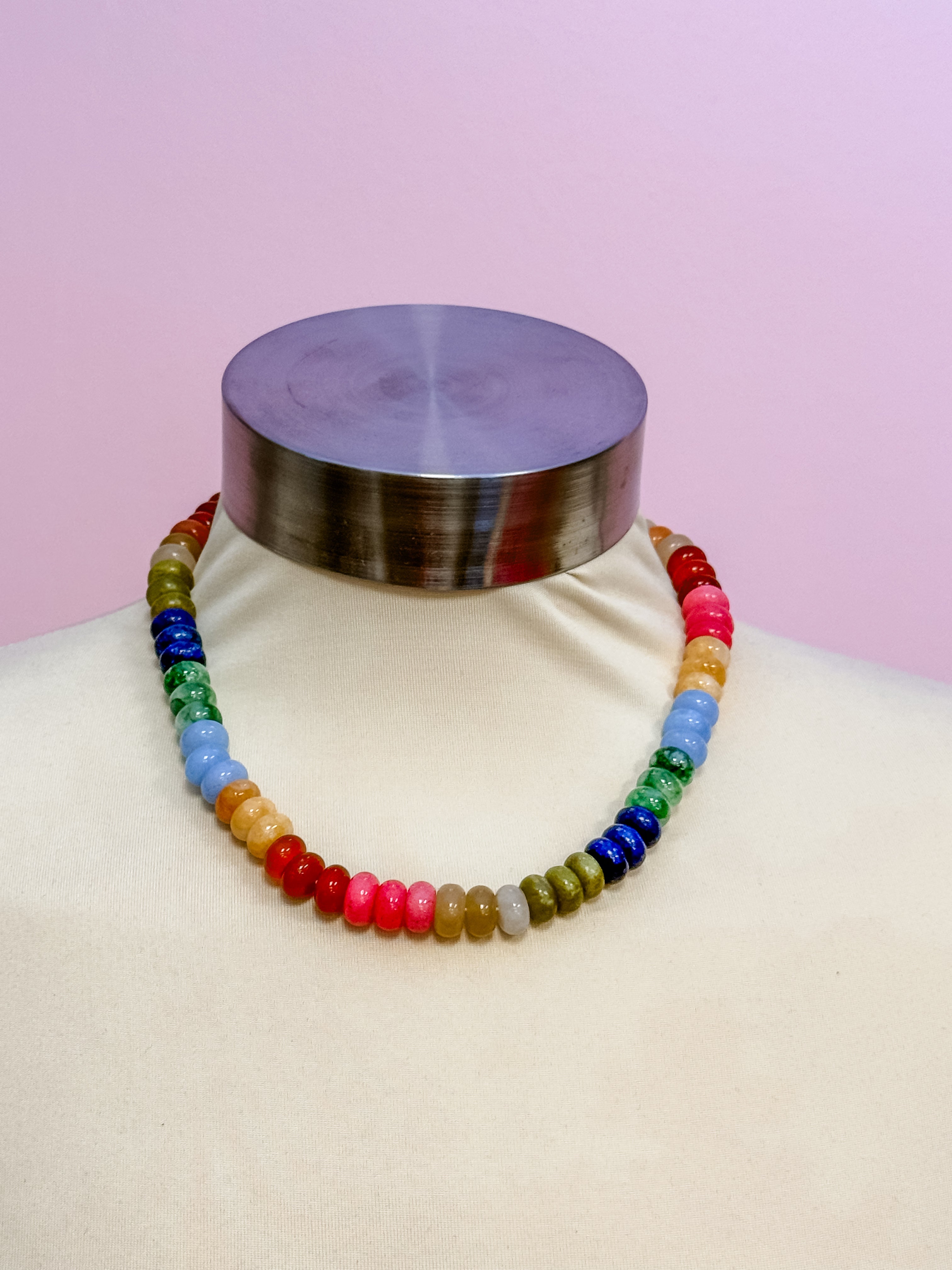 Happy Days Beaded Necklace - Just a Small Town Girl