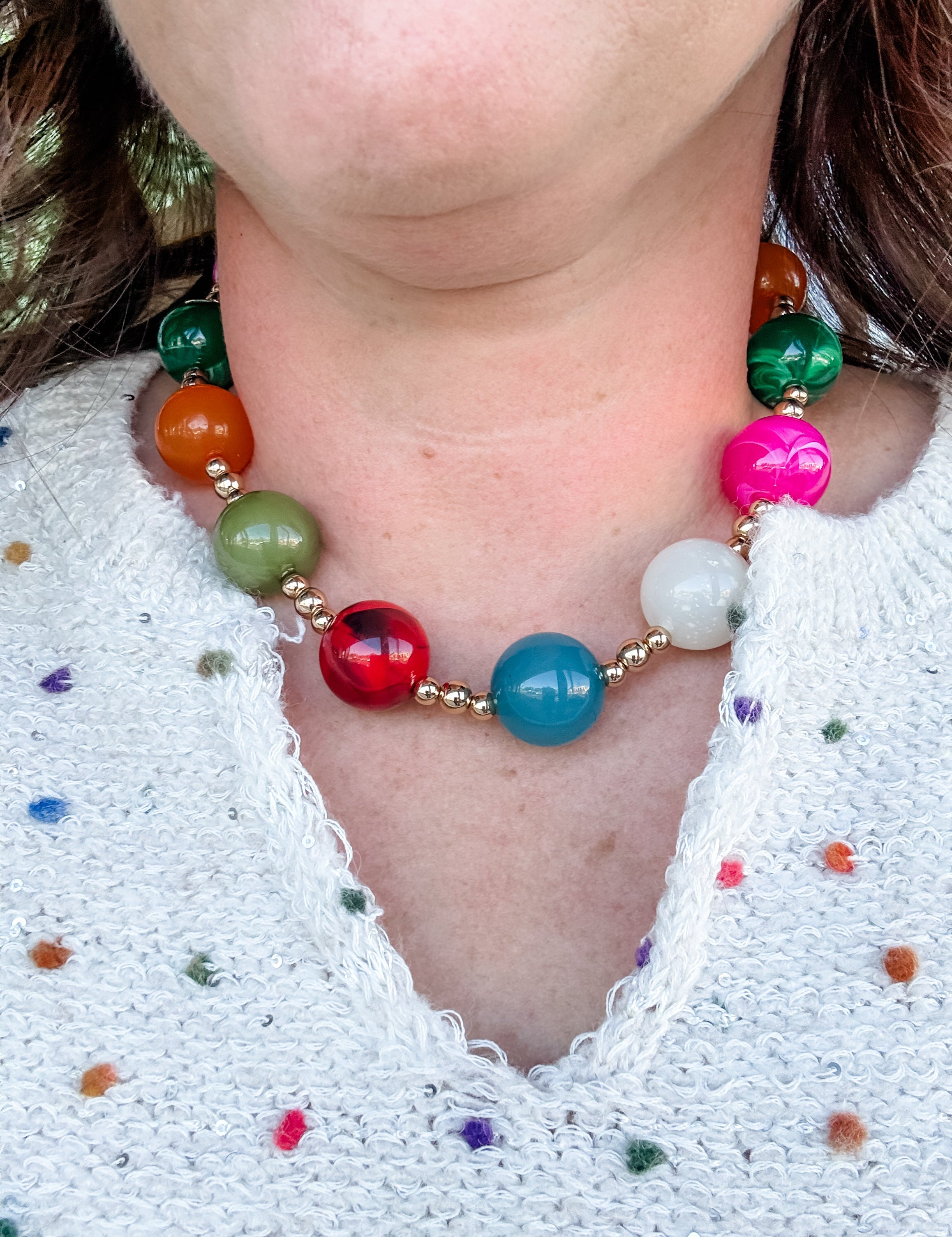 Happy Hour Beaded Necklace - Just a Small Town Girl