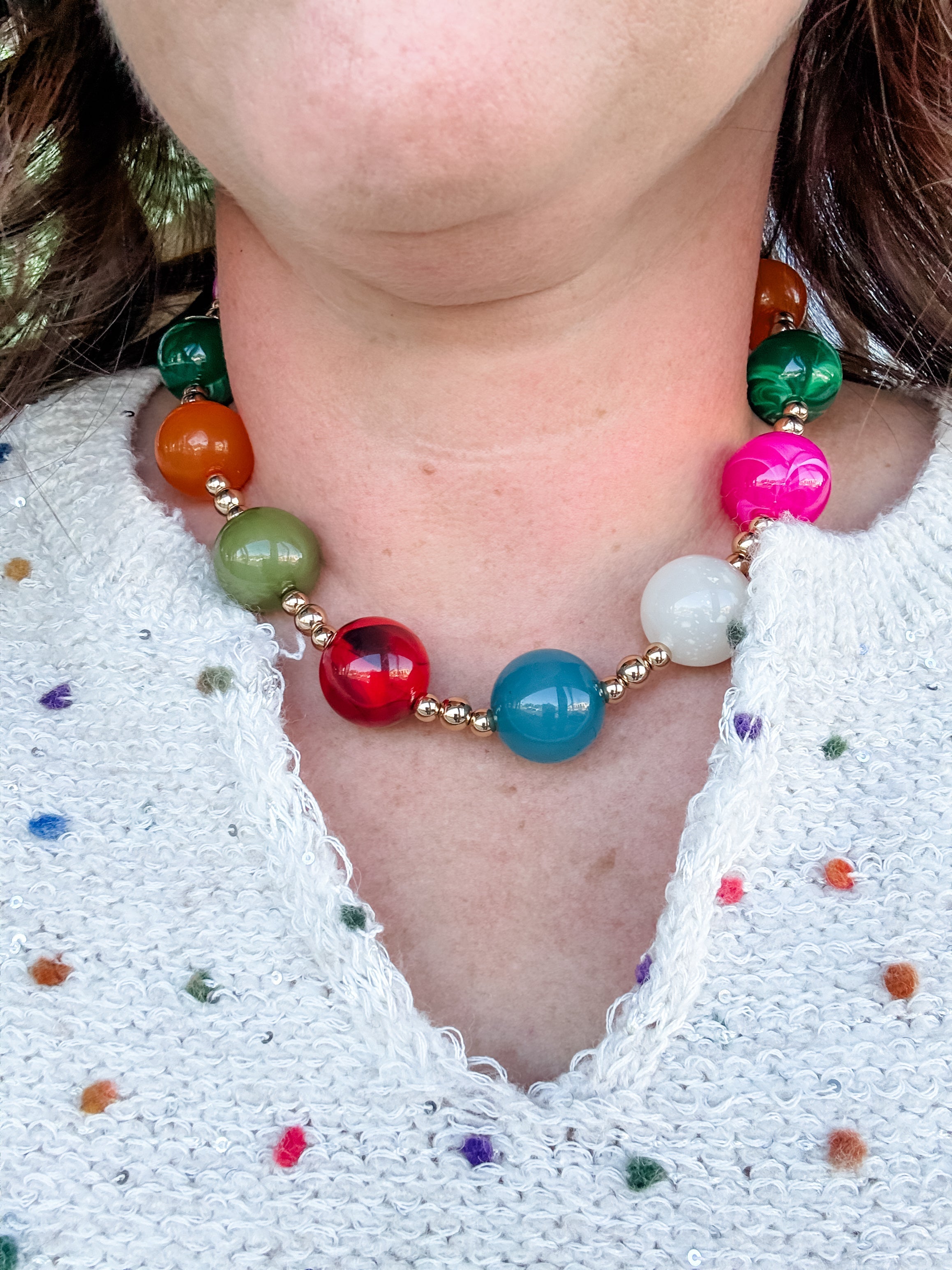 Happy Hour Beaded Necklace - Just a Small Town Girl