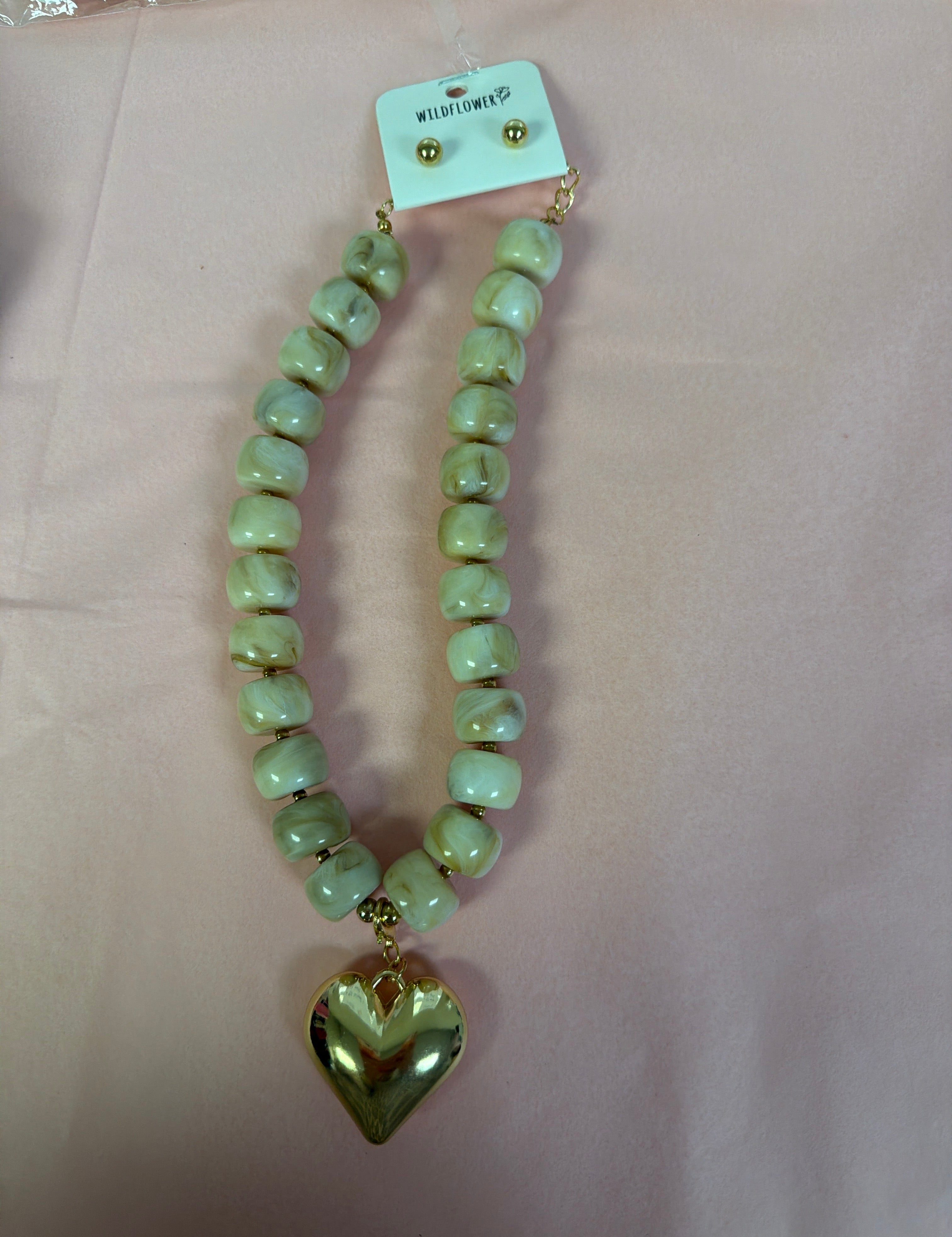 Heart Of Gold Statement Necklace - Just a Small Town Girl