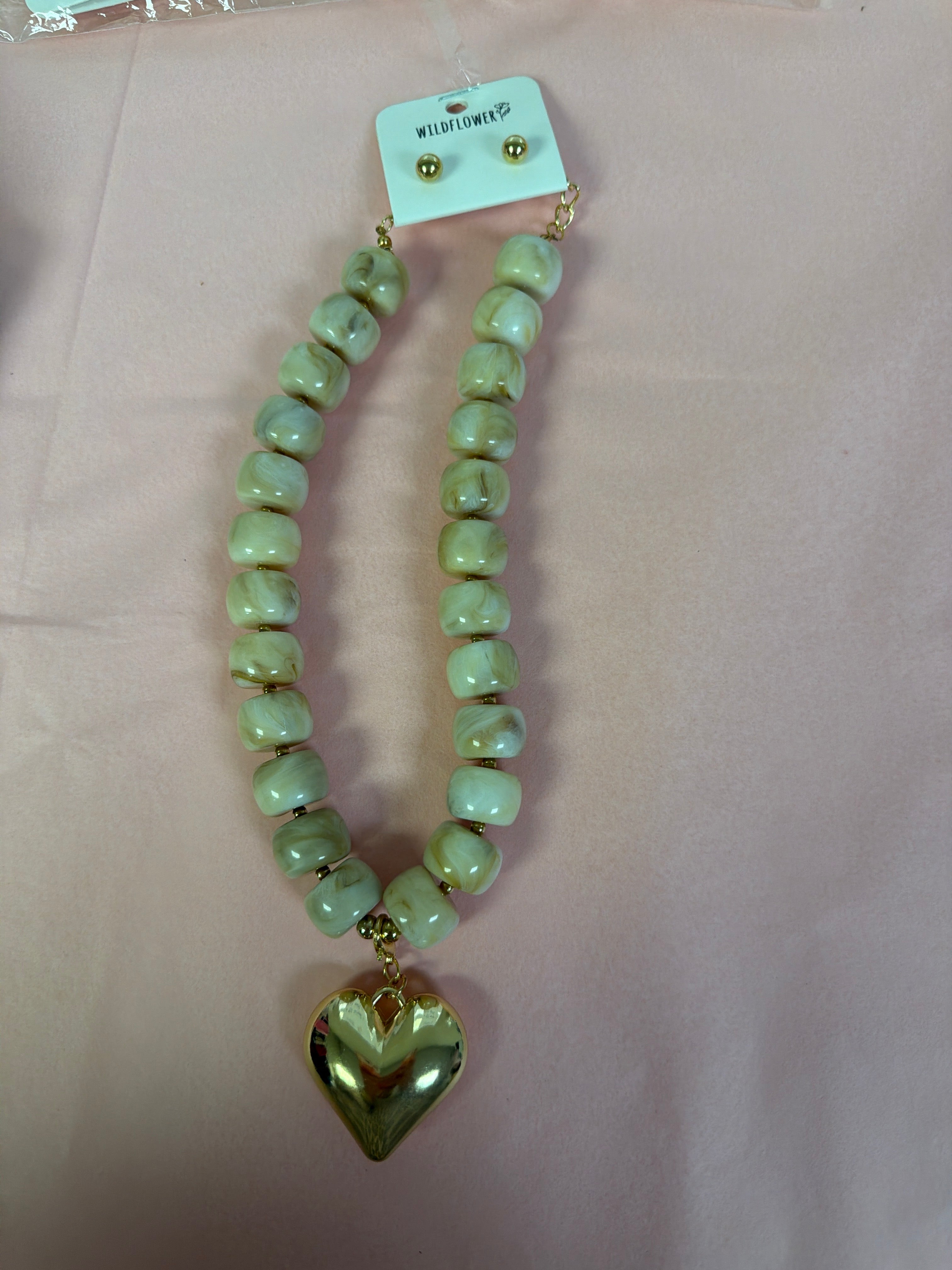 Heart Of Gold Statement Necklace - Just a Small Town Girl