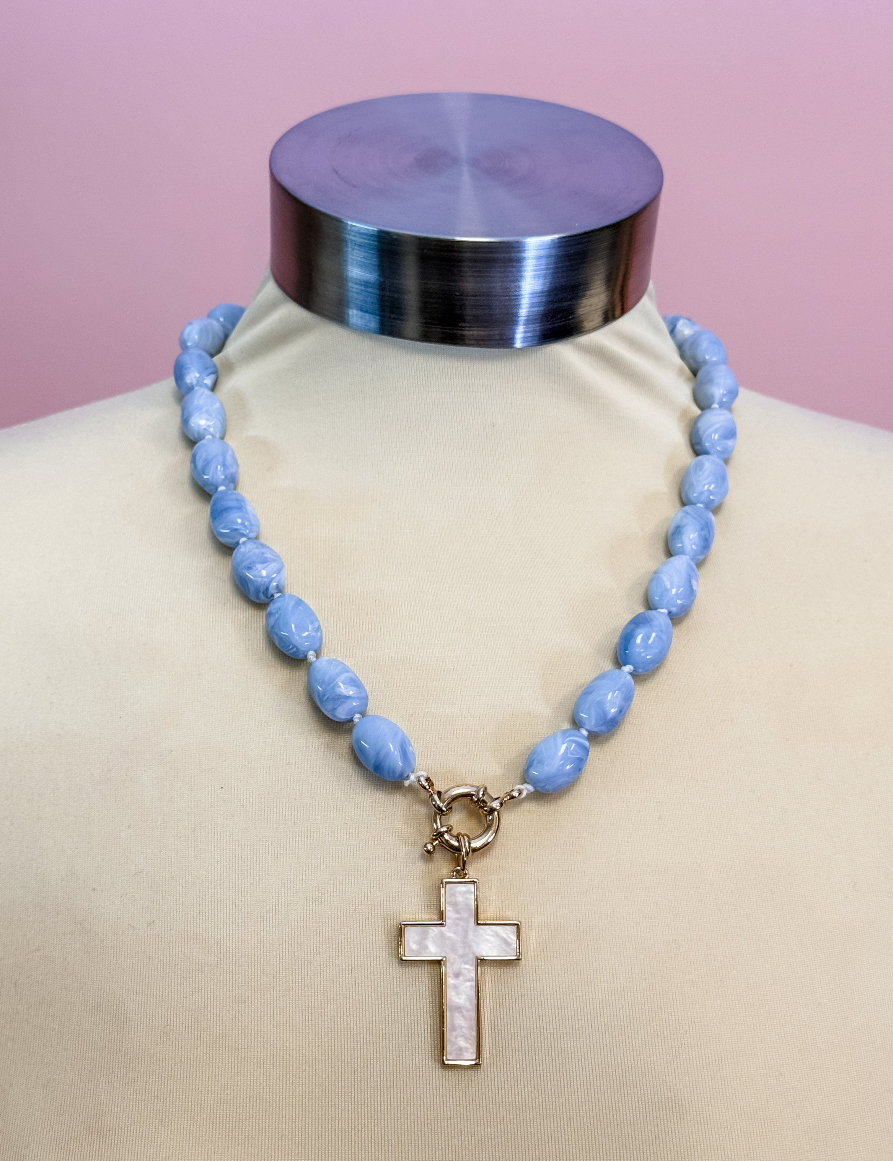 Heavenly Grace Cross Necklace - Just a Small Town Girl
