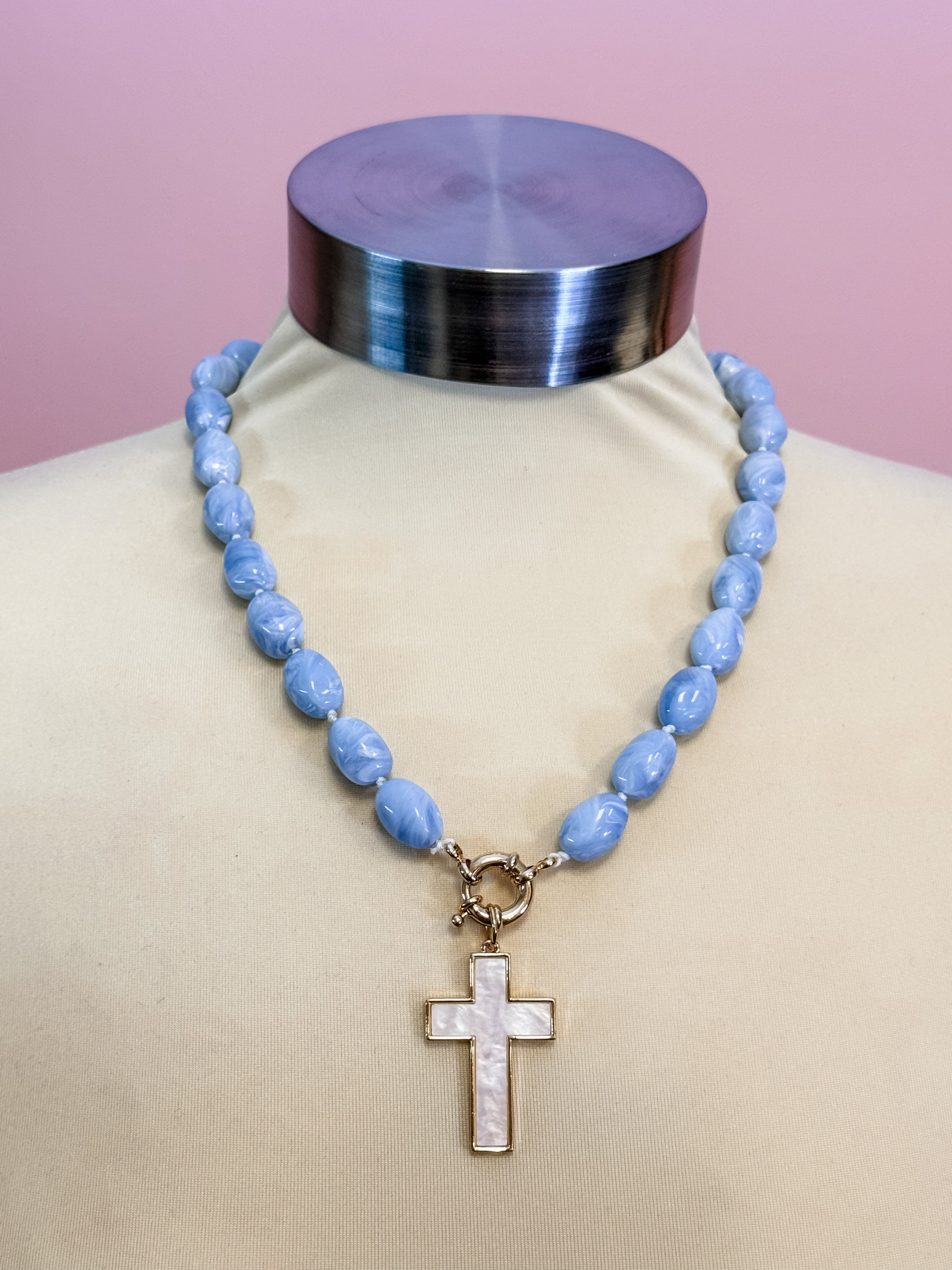 Heavenly Grace Cross Necklace - Just a Small Town Girl