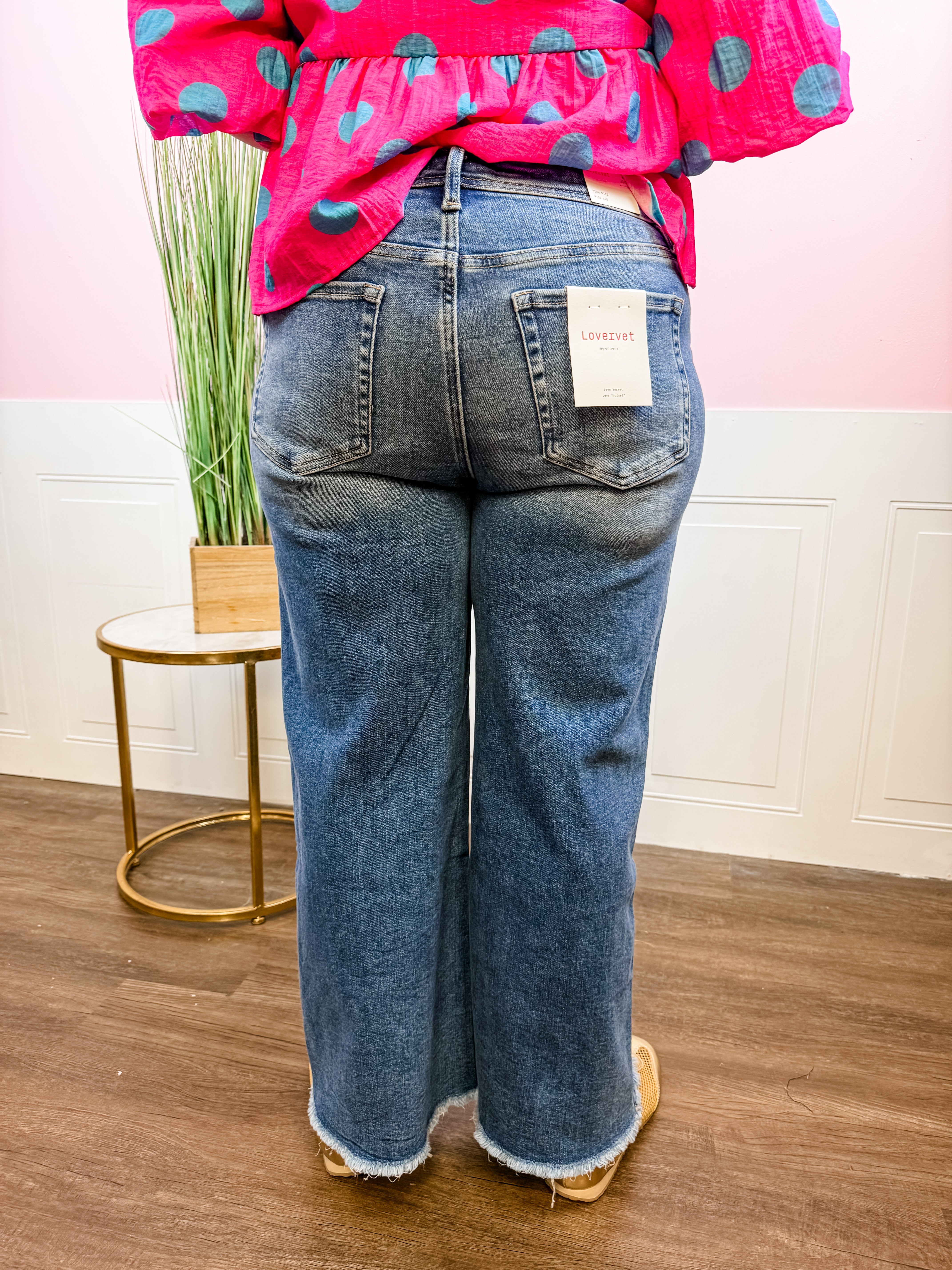 High-Rise Wide-Leg Crop Jeans - Just a Small Town Girl