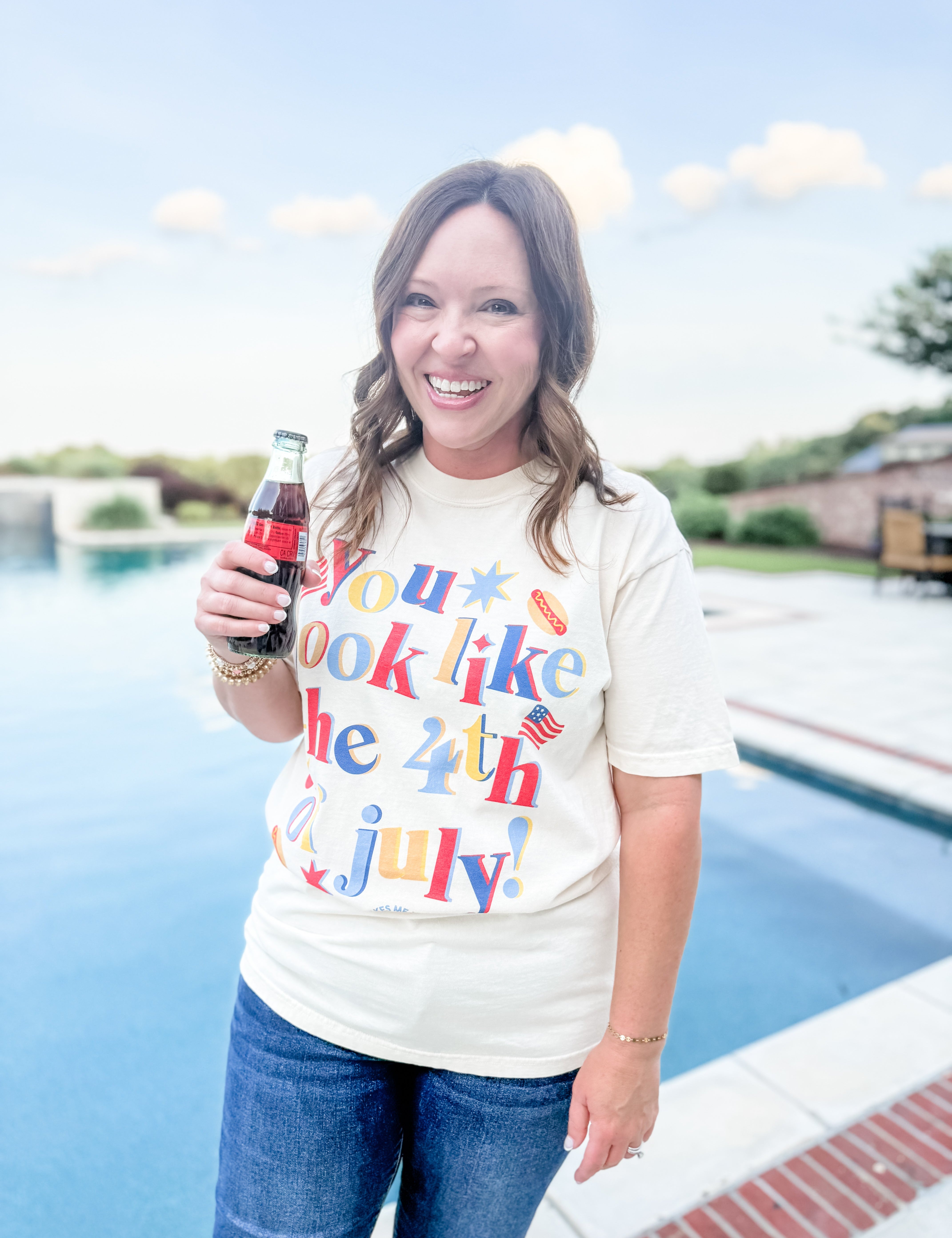Hot Dog & Fireworks Graphic Tee - Just a Small Town Girl