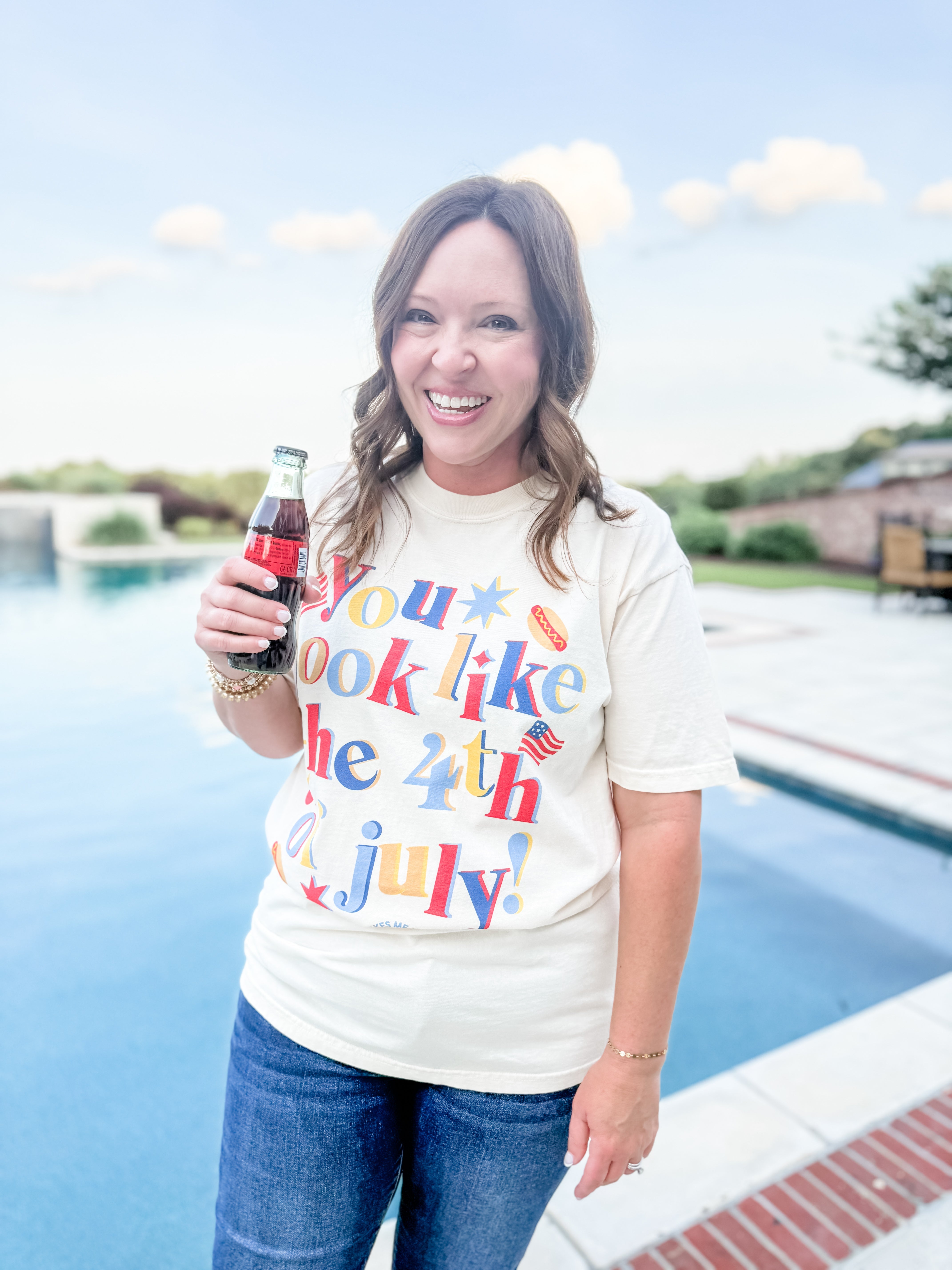 Hot Dog & Fireworks Graphic Tee - Just a Small Town Girl