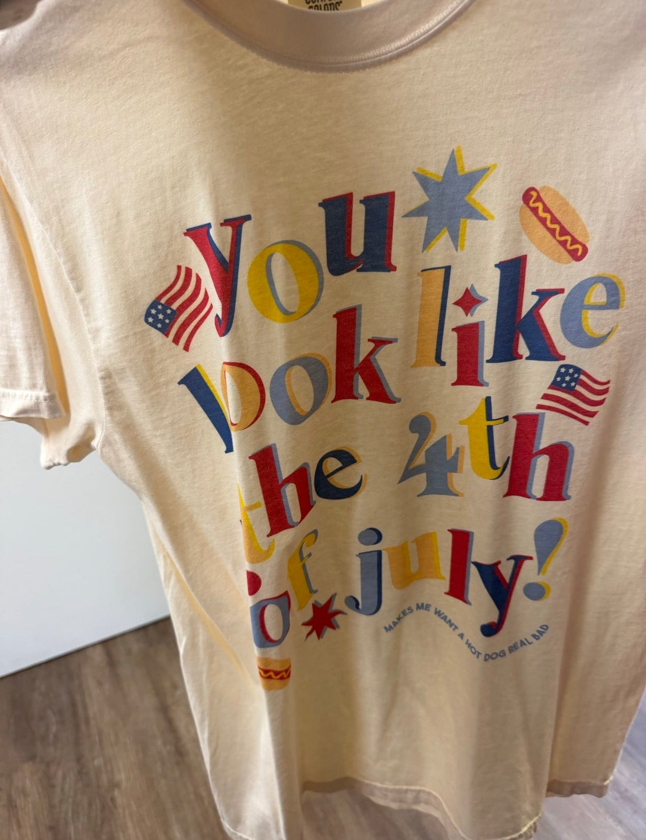 Hot Dog & Fireworks Graphic Tee - Just a Small Town Girl