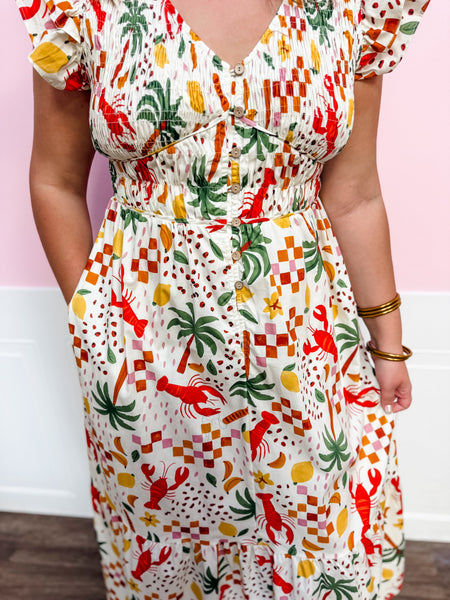 Island Picnic Maxi Dress - Just a Small Town Girl