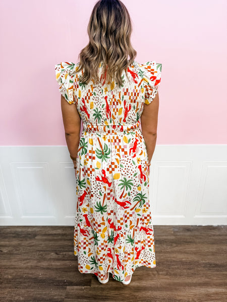 Island Picnic Maxi Dress - Just a Small Town Girl