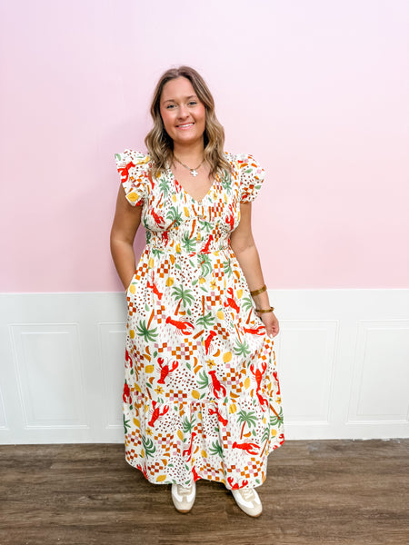 Island Picnic Maxi Dress - Just a Small Town Girl