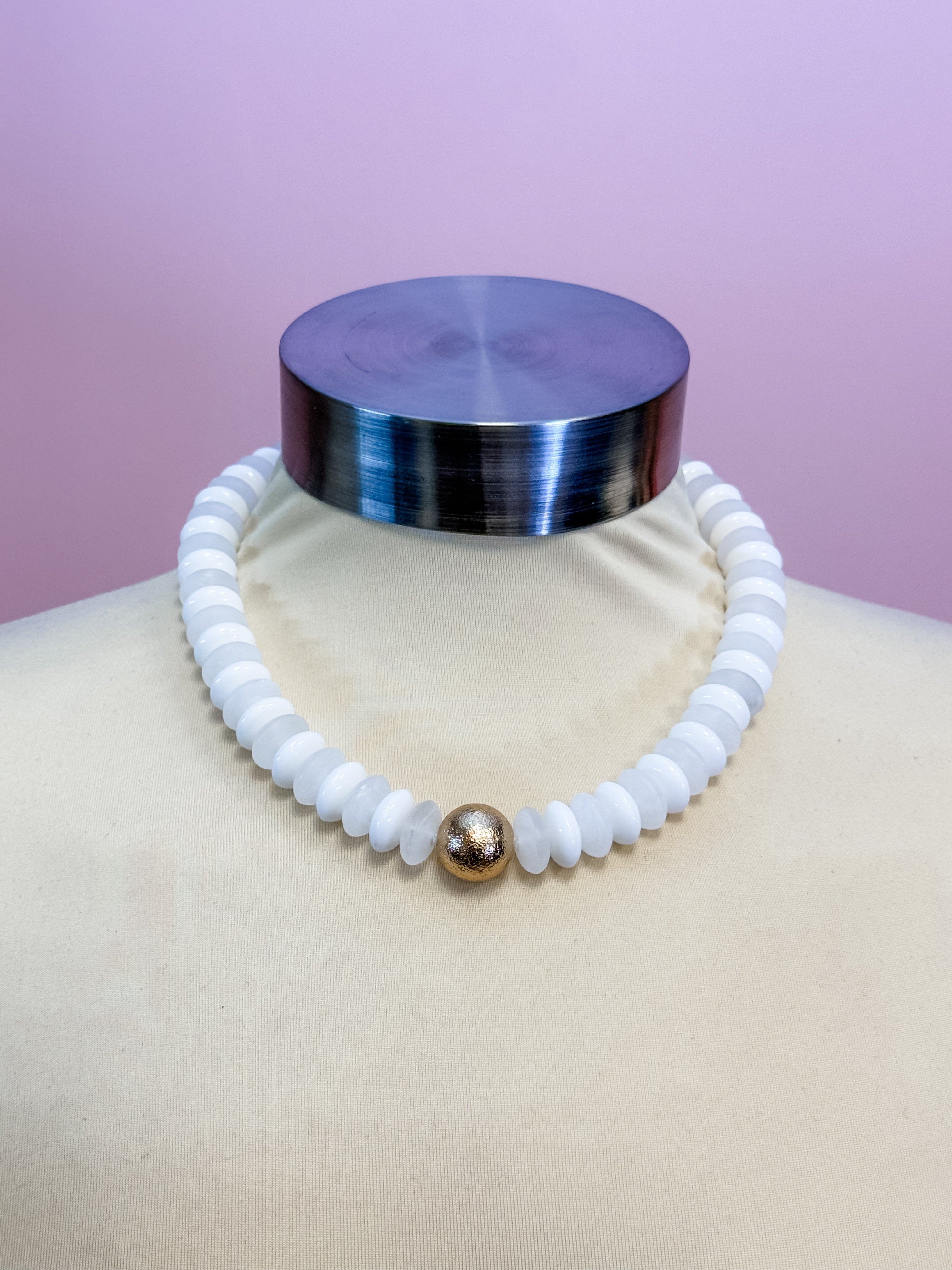 Ivory Beaded Necklace - Just a Small Town Girl
