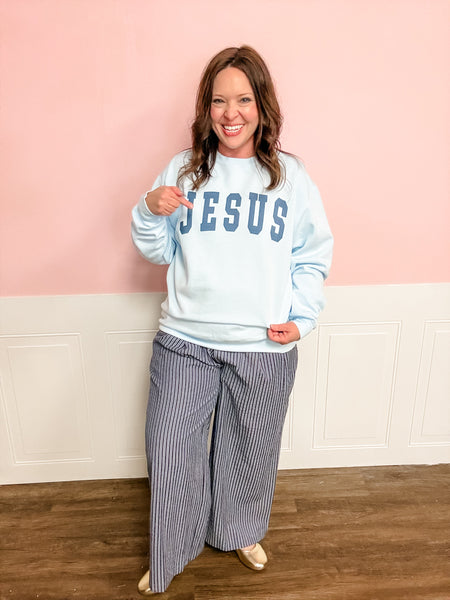 Jesus Comfort Sweatshirt - Just a Small Town Girl