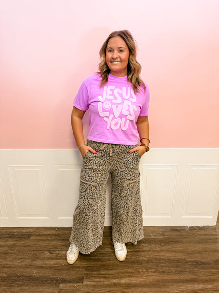 Jesus Loves You Puff Tee - Just a Small Town Girl