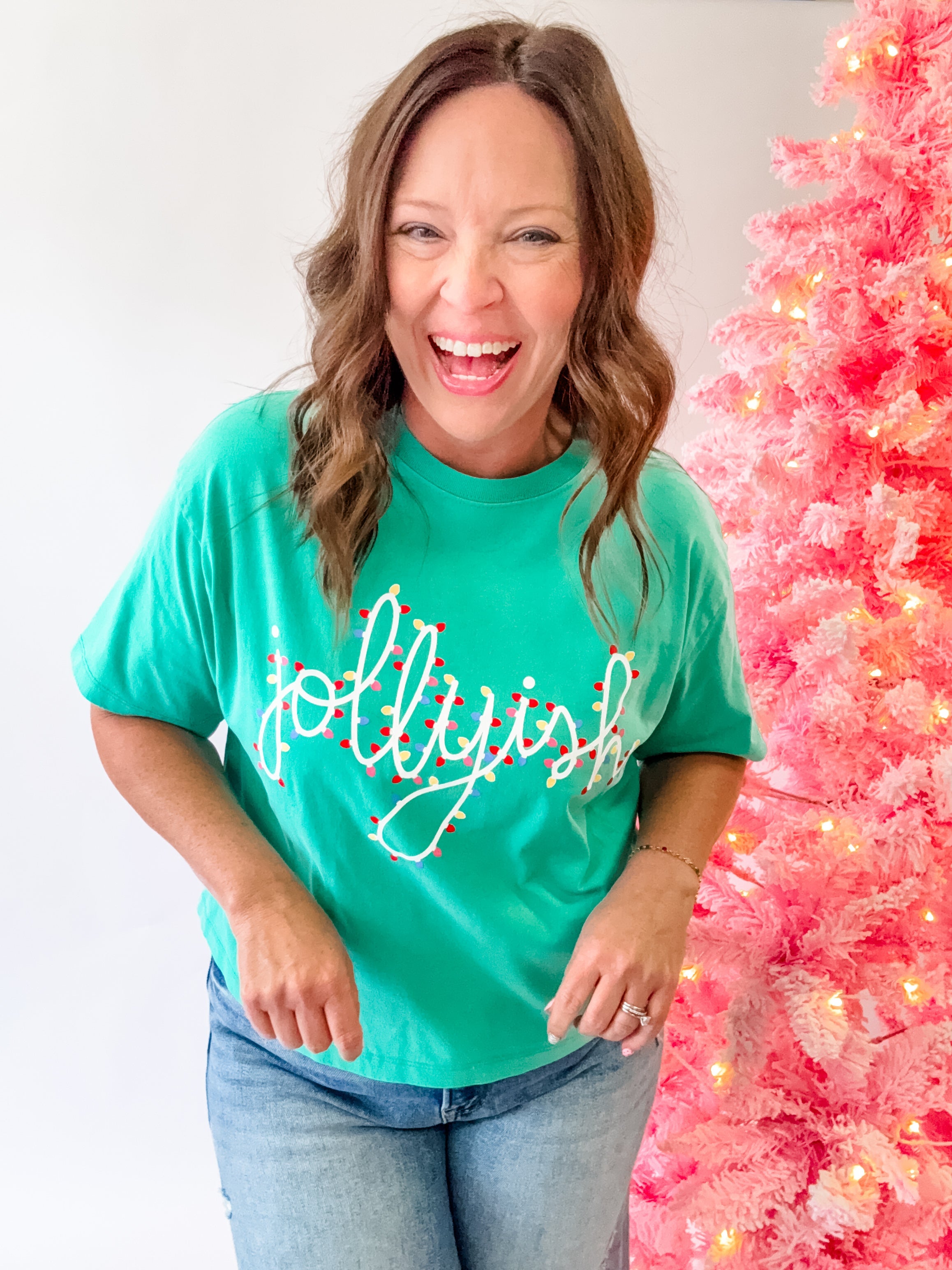 Jollyish Crop Tee - Just a Small Town Girl