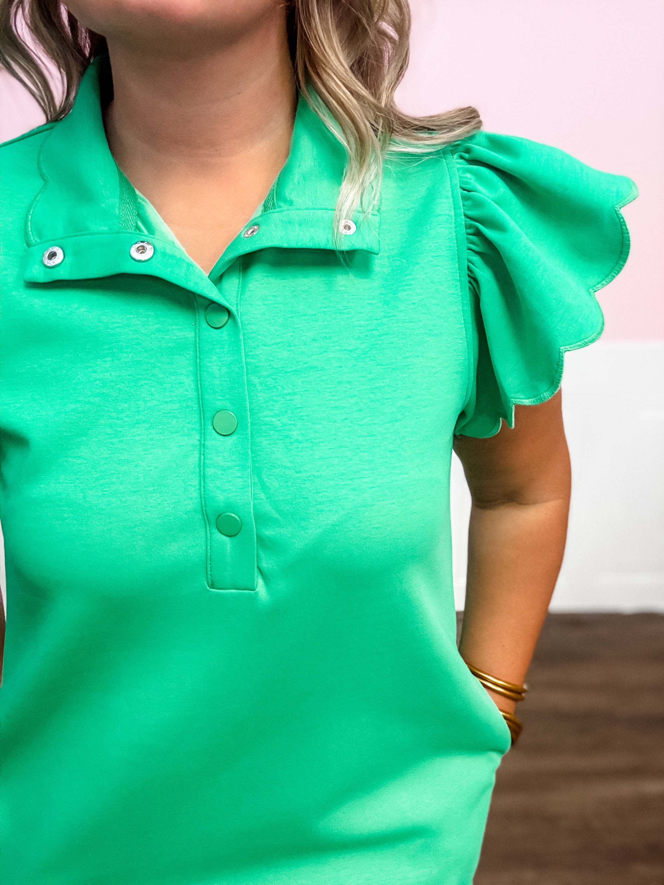 Kelly Chic Scallop Collar Dress - Just a Small Town Girl