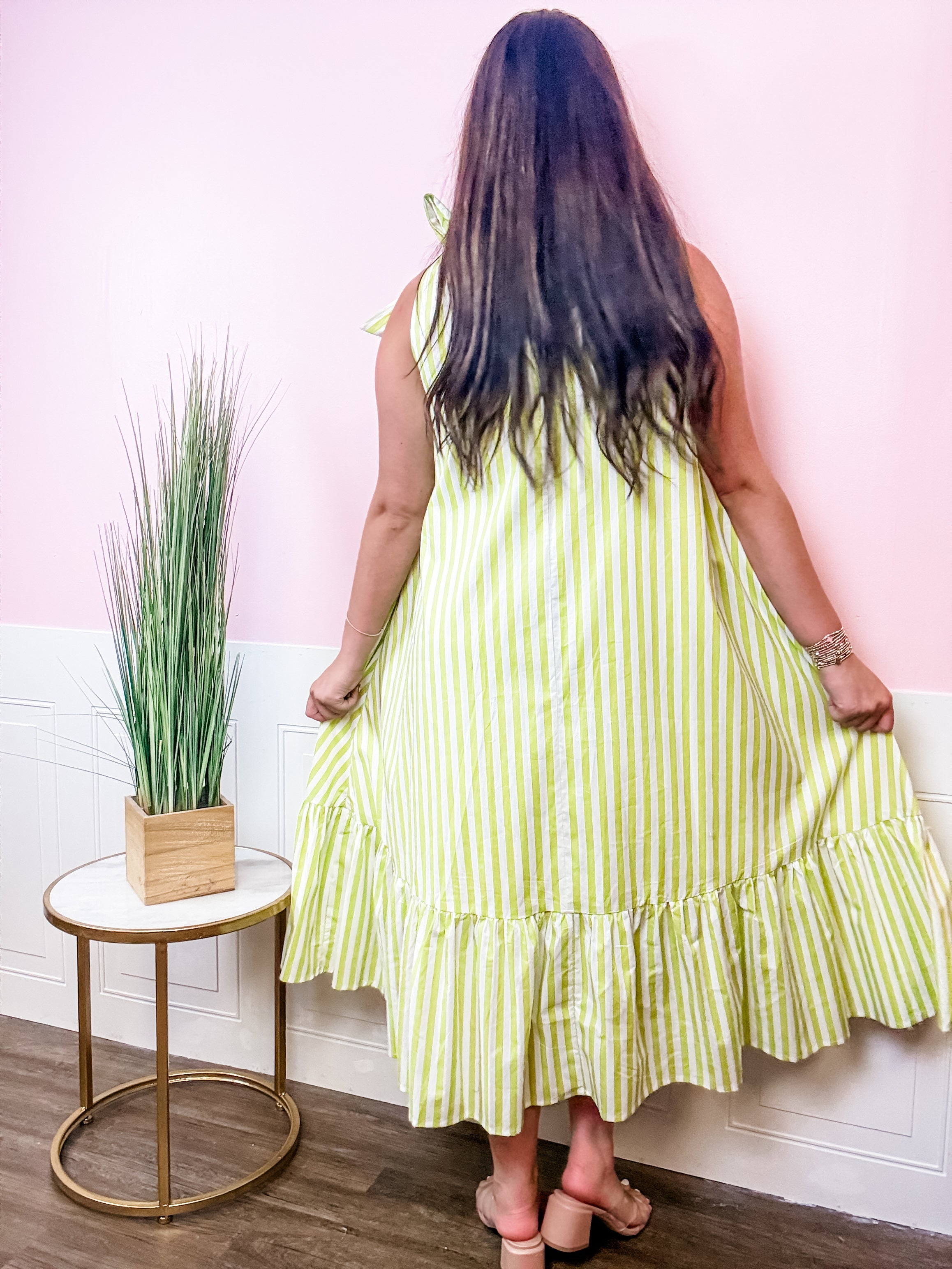 Key Lime Cabana Dress - Just a Small Town Girl