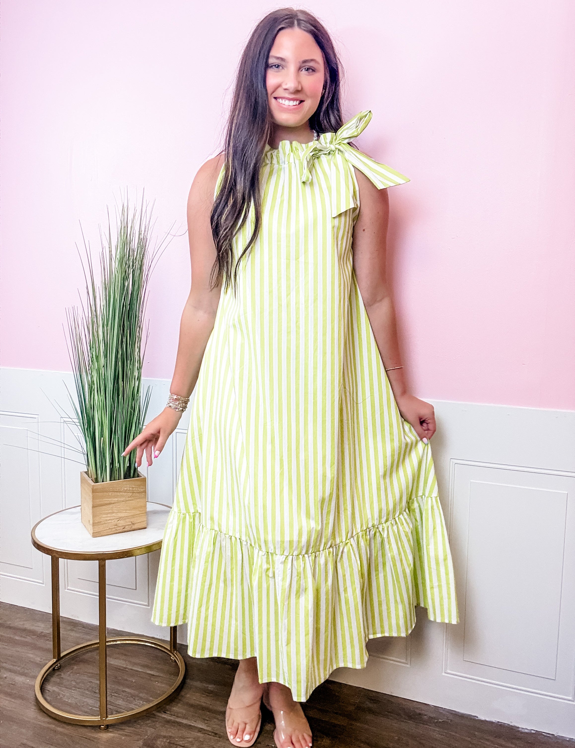 Key Lime Cabana Dress - Just a Small Town Girl