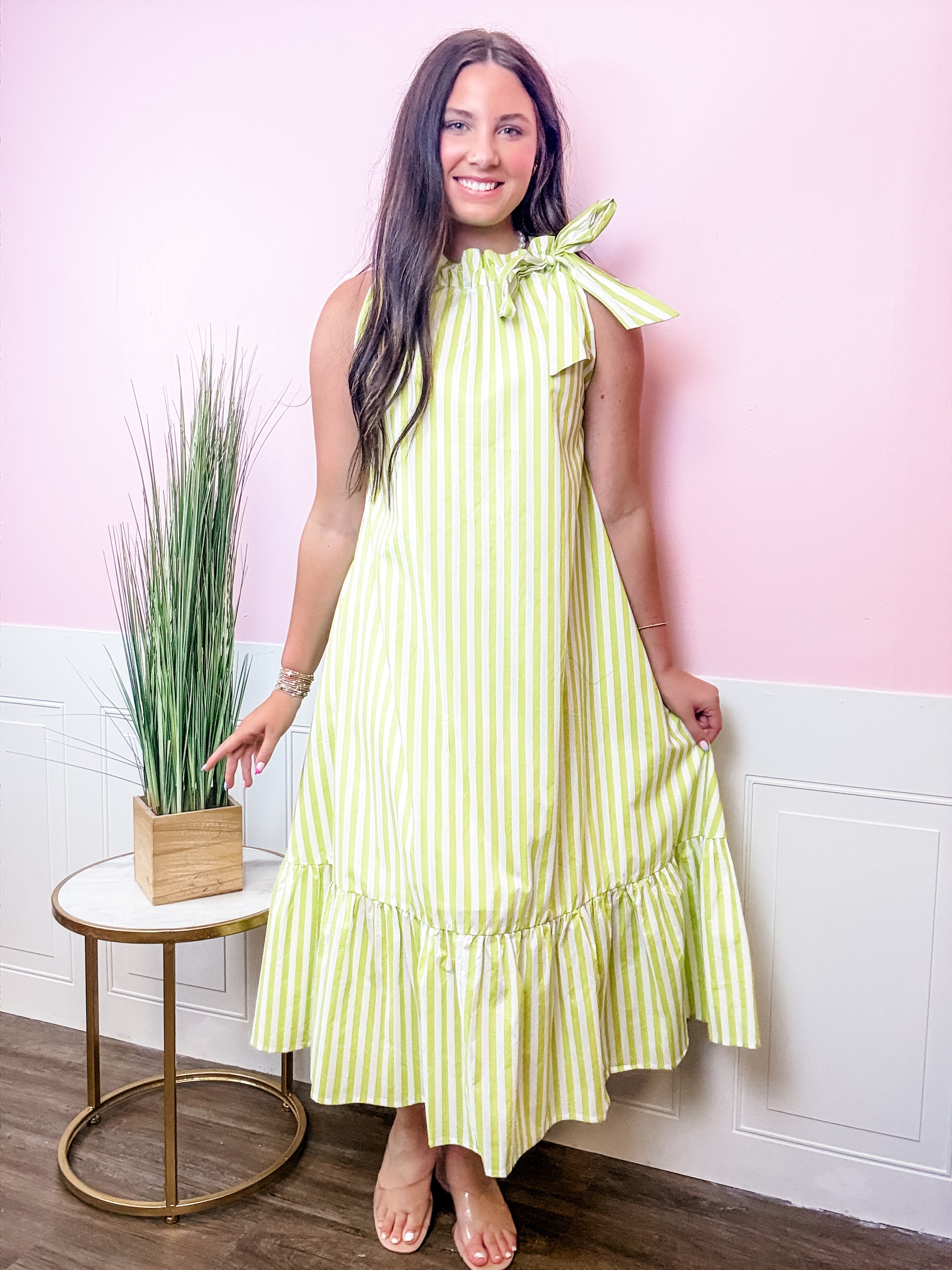 Key Lime Cabana Dress - Just a Small Town Girl