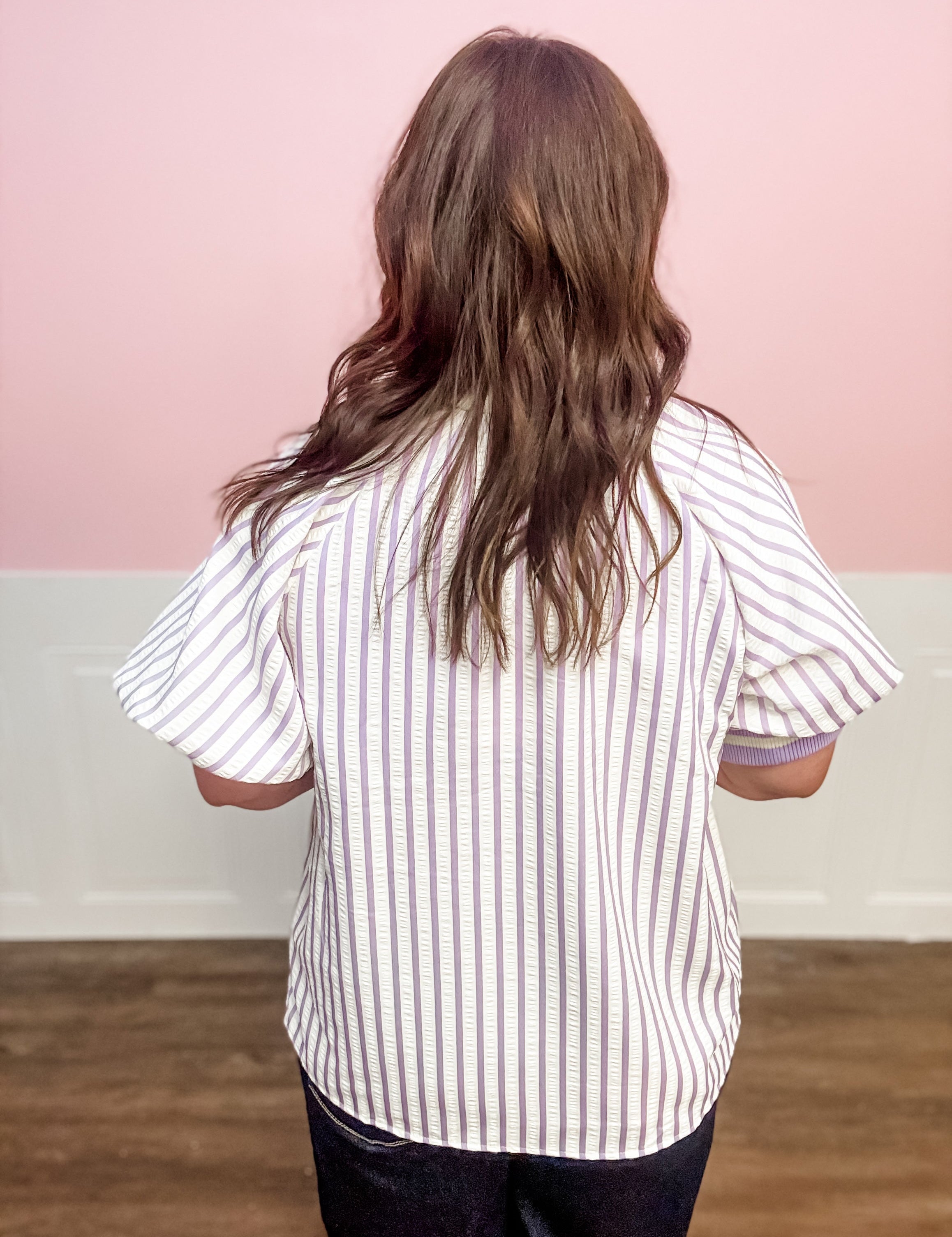 Lavender Breeze Zip Top: Plus Size - Just a Small Town Girl