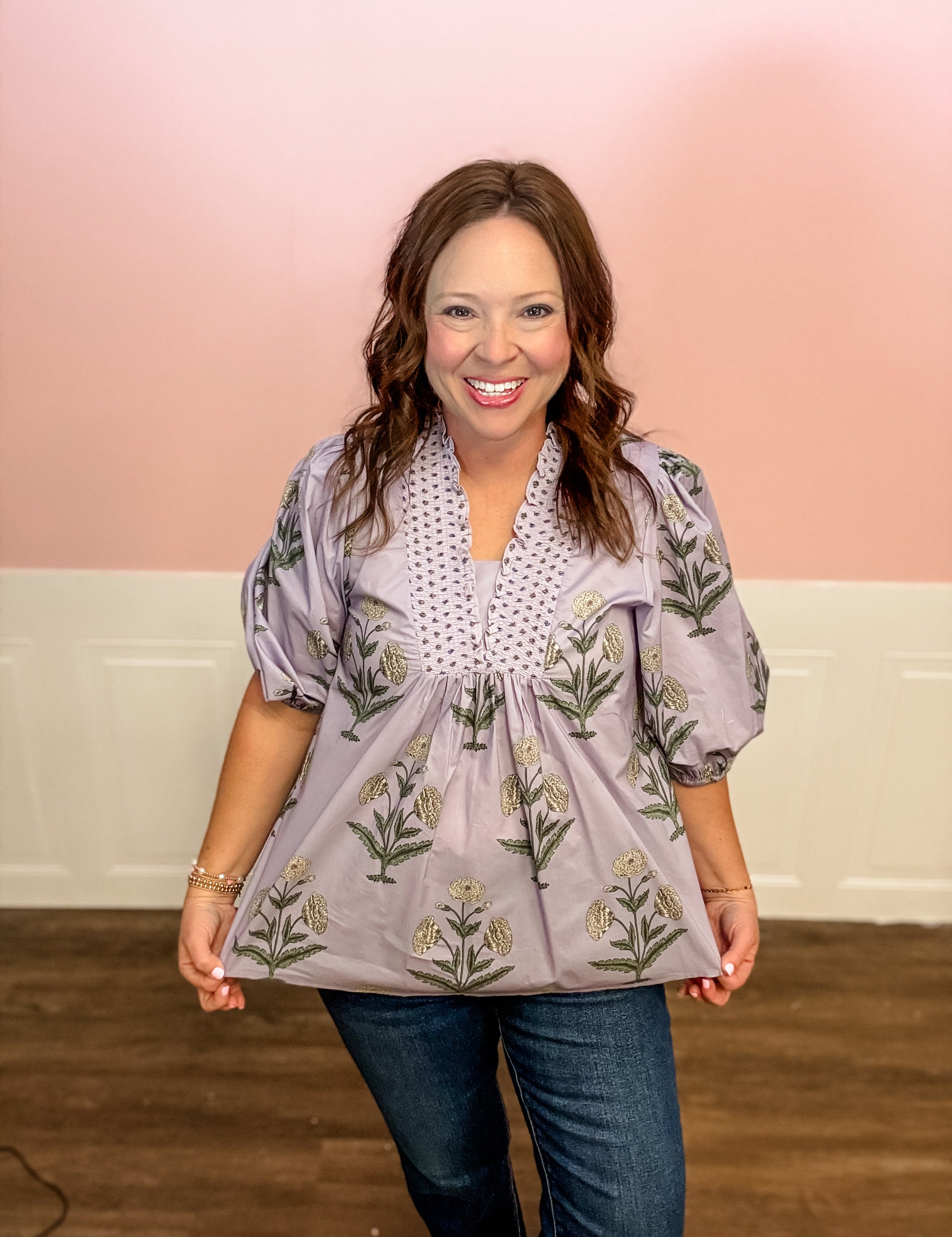 Lavender Garden Top - Just a Small Town Girl