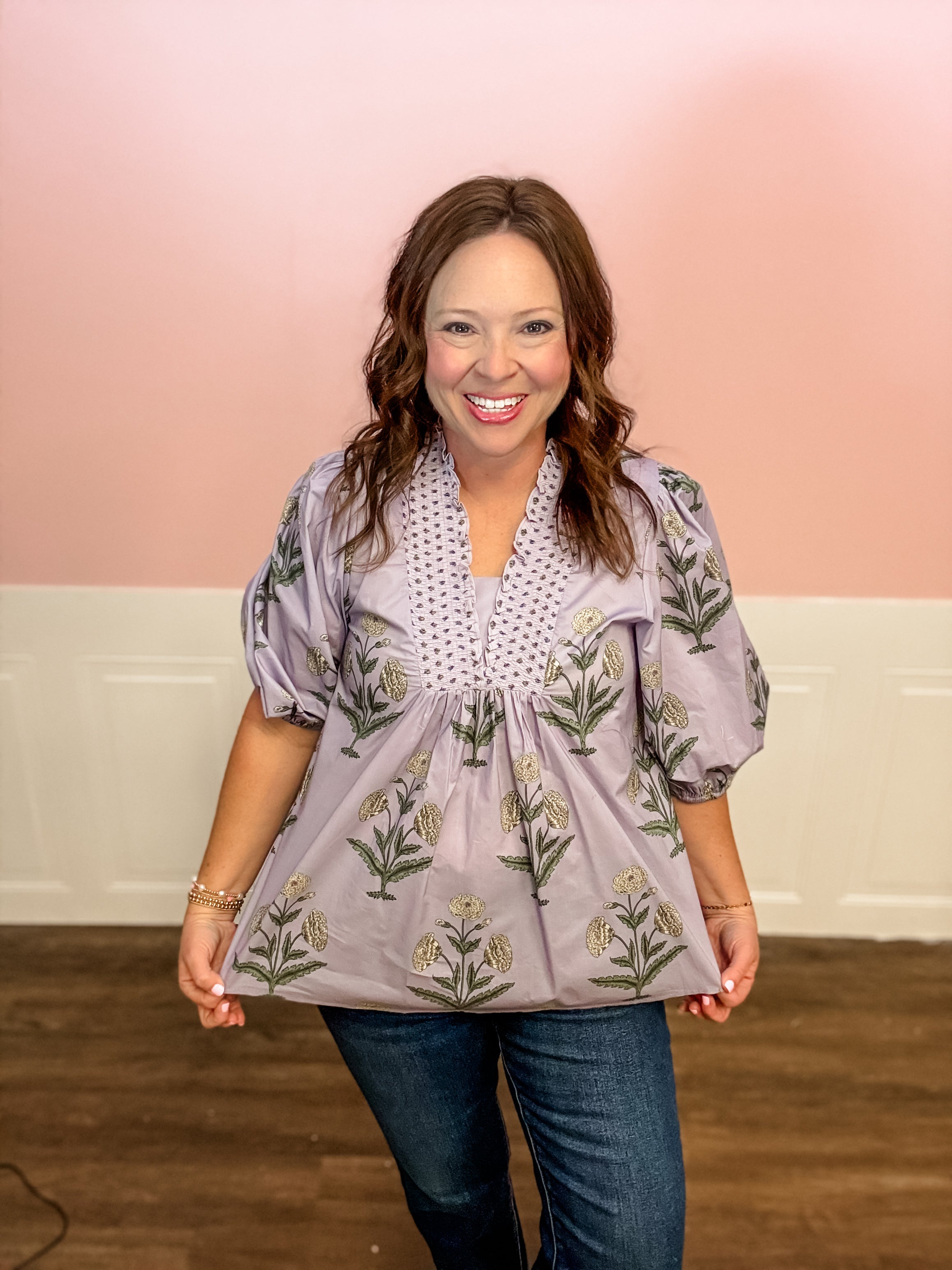 Lavender Garden Top - Just a Small Town Girl