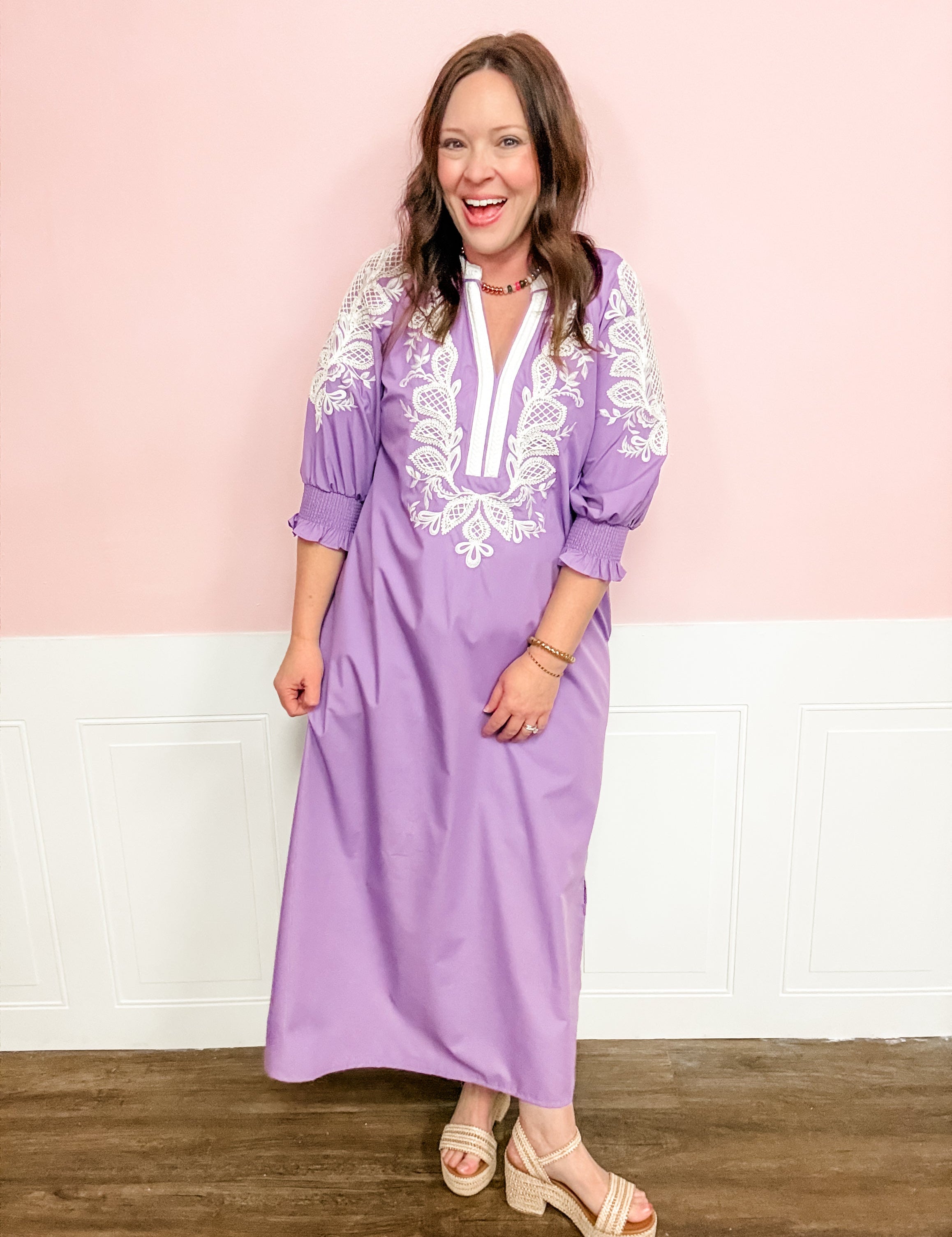 Lavender Lace Legacy Dress - Just a Small Town Girl