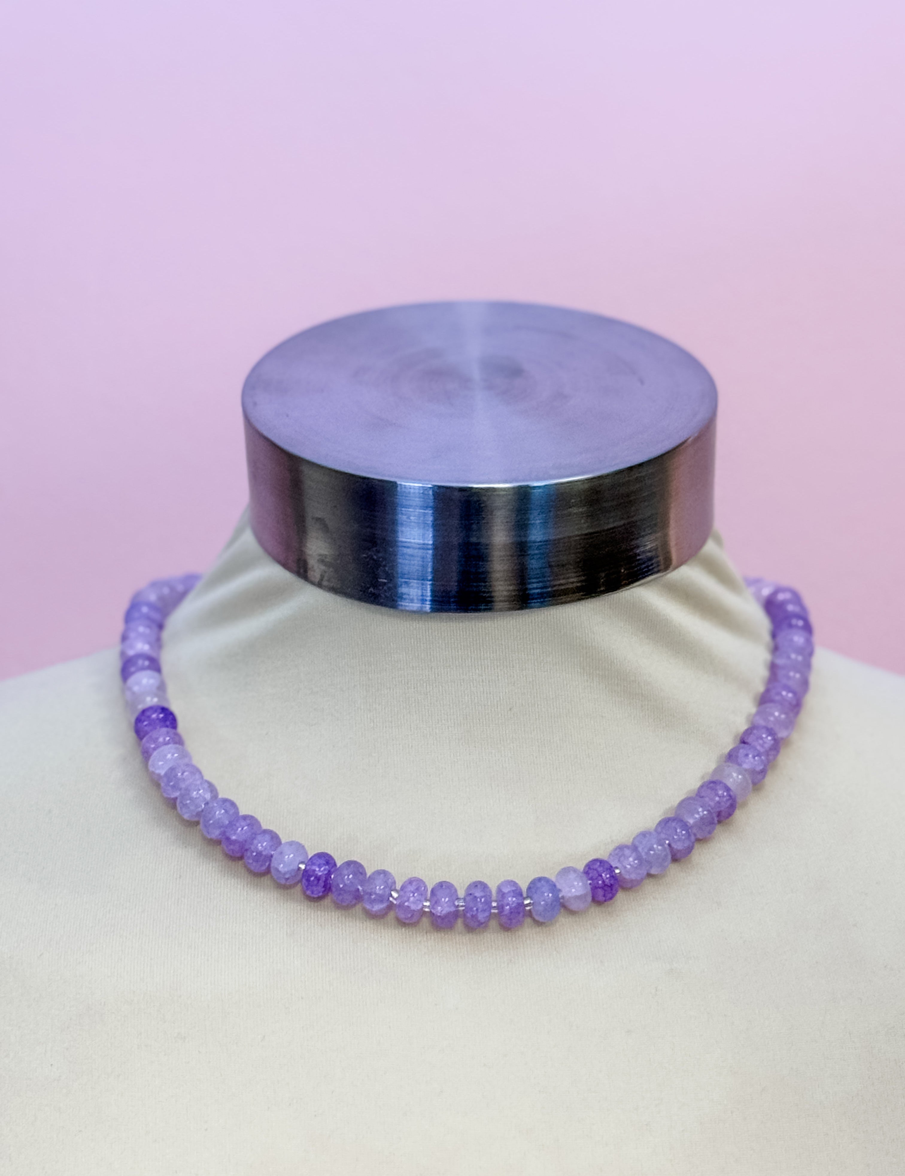 Lavender Mist Beaded Necklace - Just a Small Town Girl