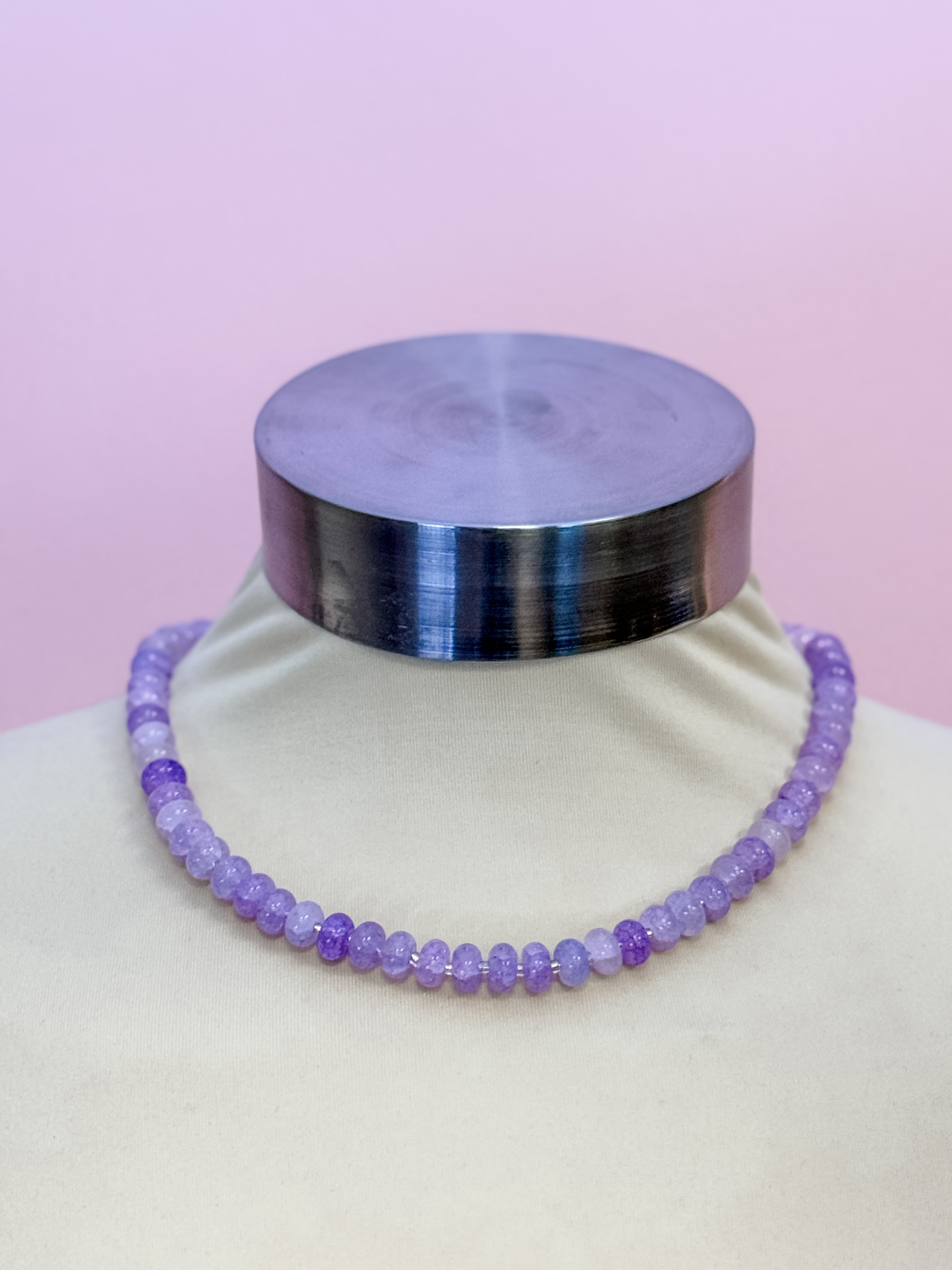 Lavender Mist Beaded Necklace - Just a Small Town Girl