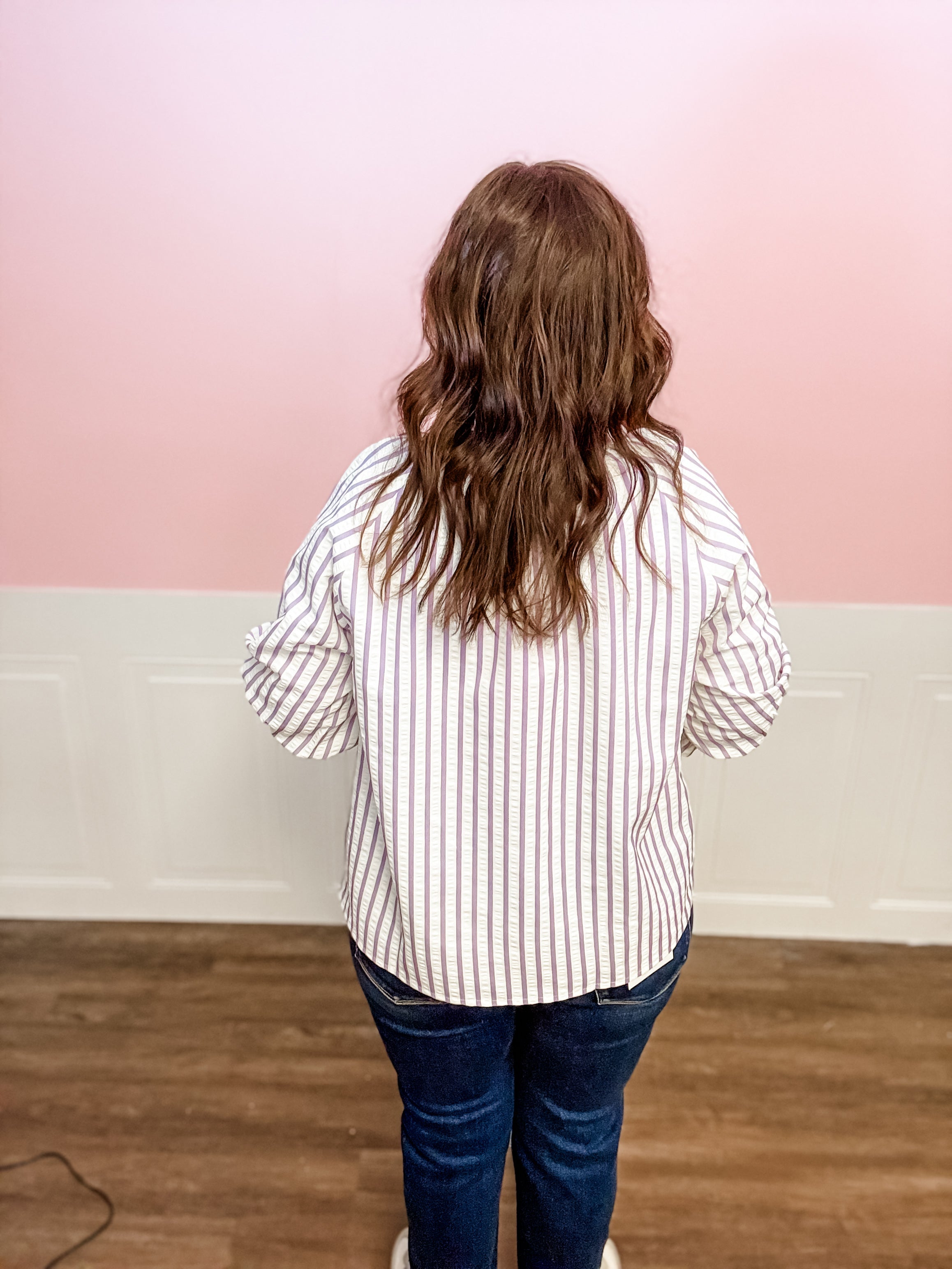Lavender Stitch Top - Just a Small Town Girl