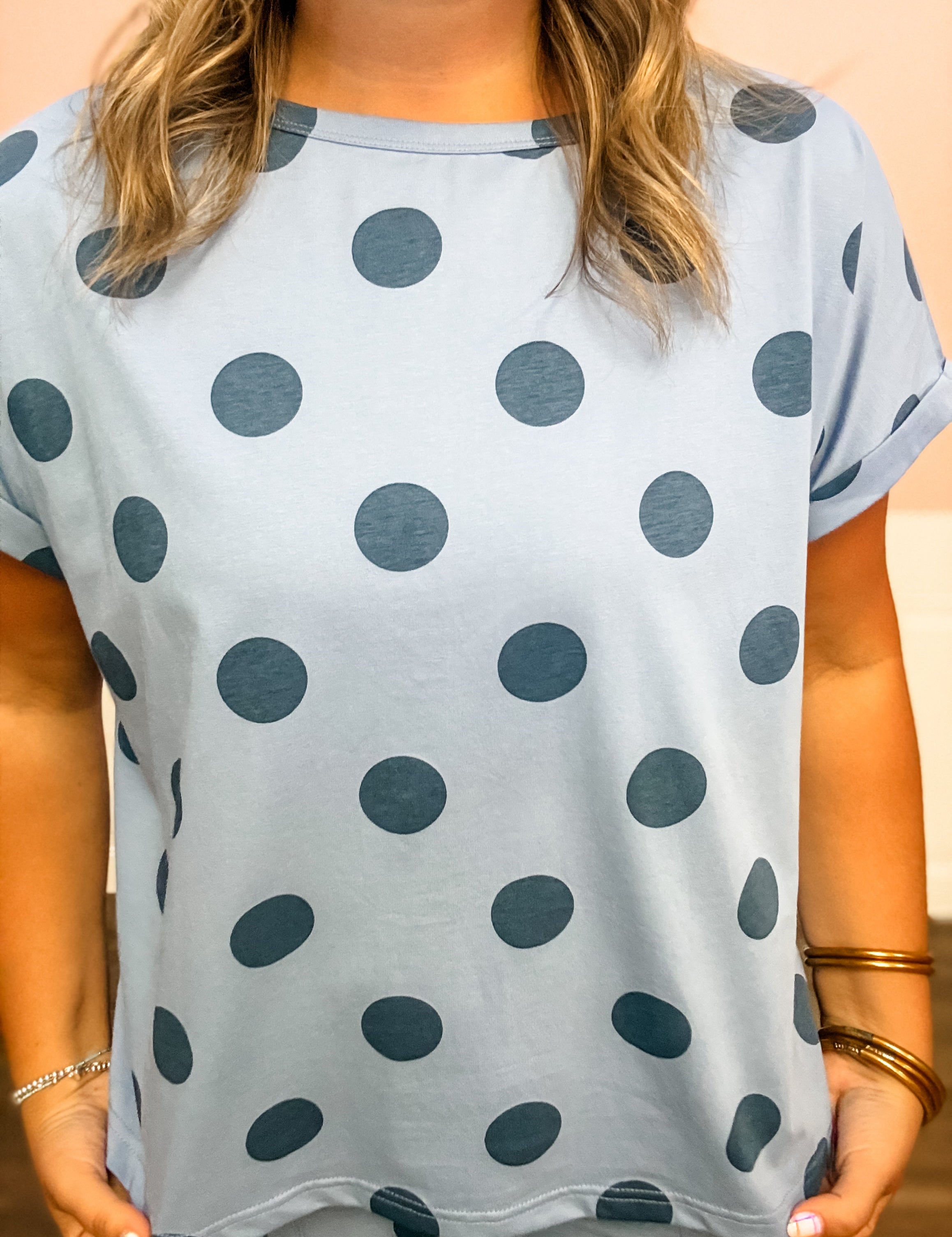 Lazy Day Polka Dot Lounge Set - Just a Small Town Girl