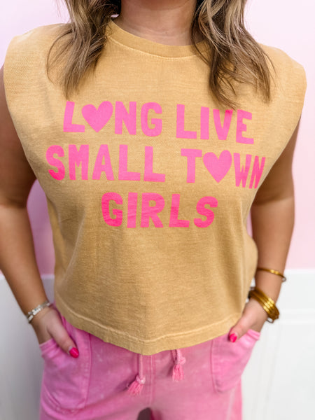 Long Live Small Town Girls Tee - Just a Small Town Girl