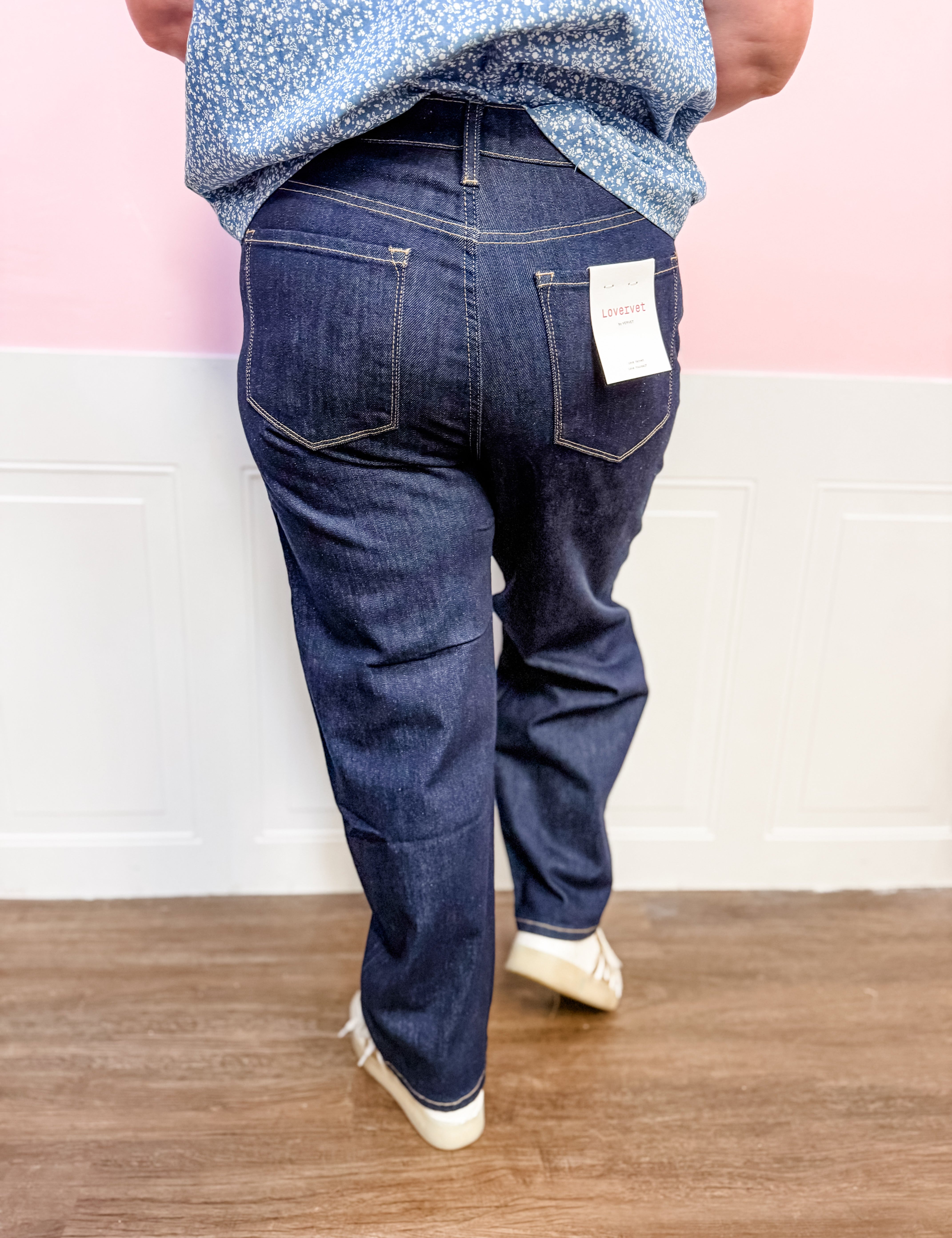 Lovervet High Rise Slim Barrel Jeans - Just a Small Town Girl