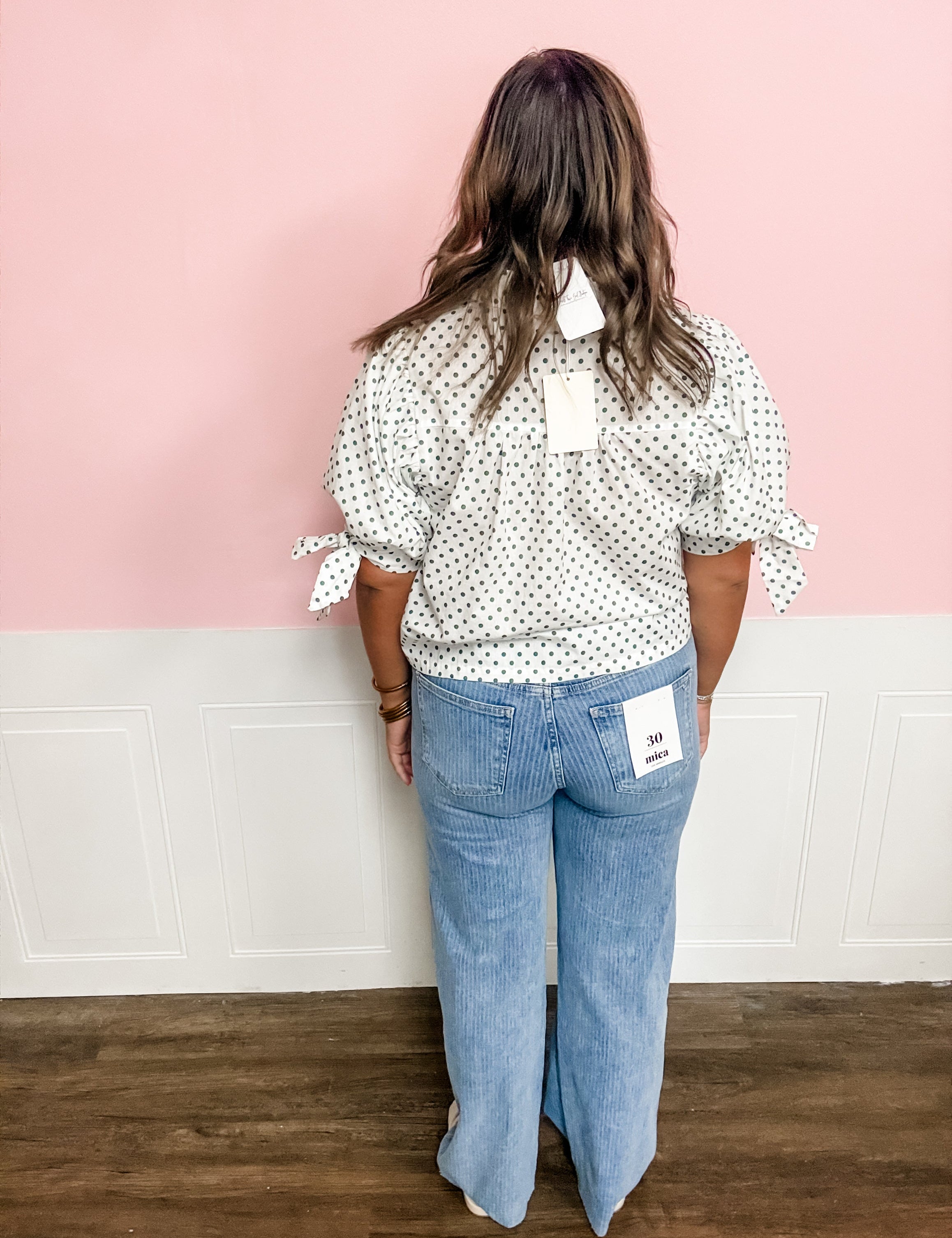 Lucky Charm Polka Dot Top - Just a Small Town Girl