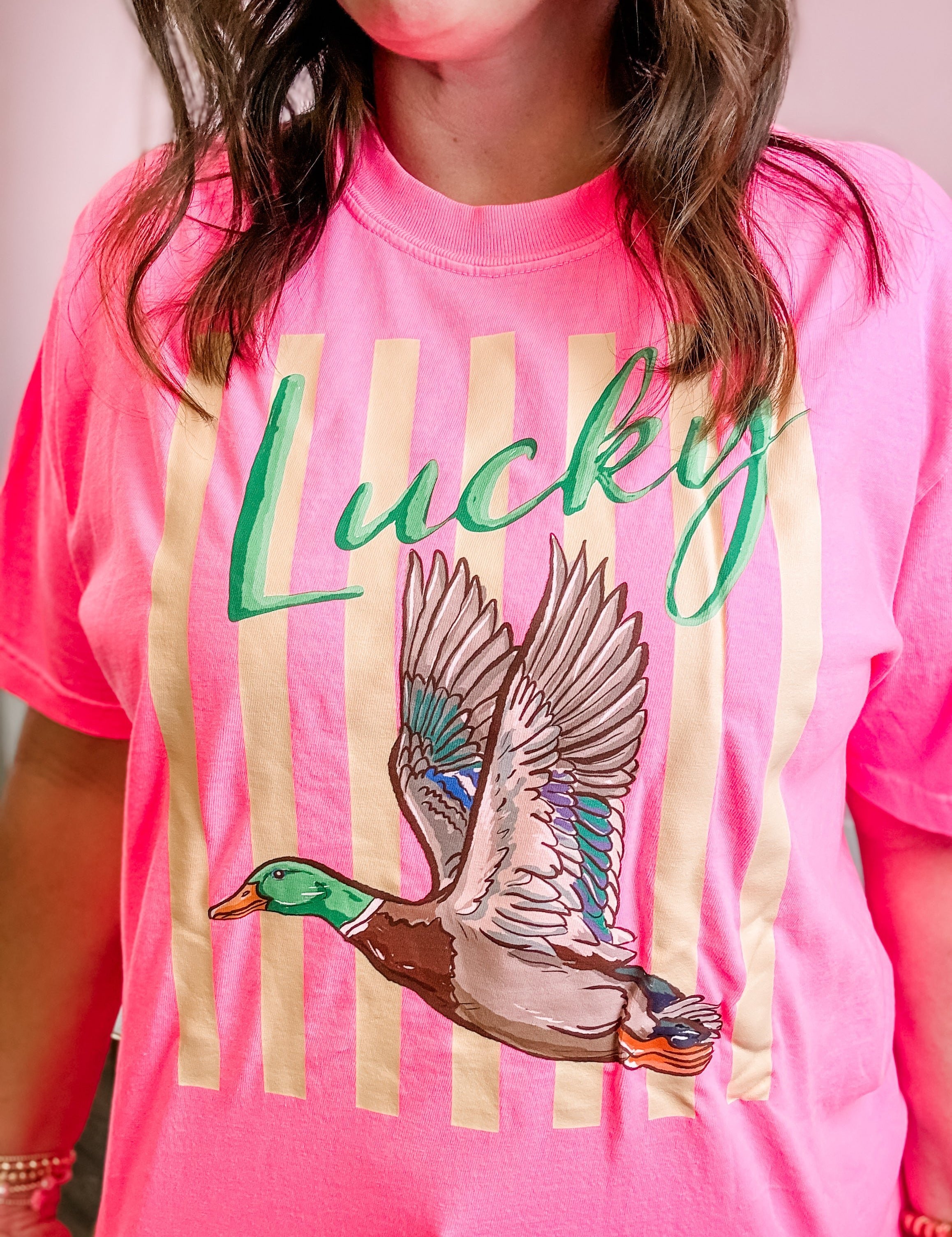 Lucky Duck Graphic Tee - Just a Small Town Girl