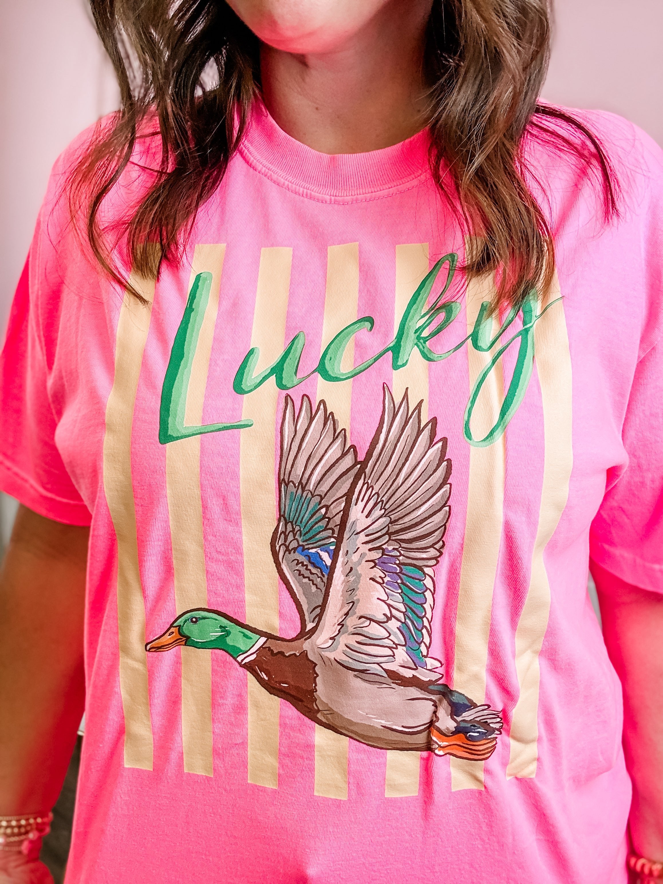Lucky Duck Graphic Tee - Just a Small Town Girl