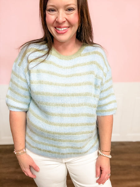 Lucky Layers Stripe Sweater - Just a Small Town Girl