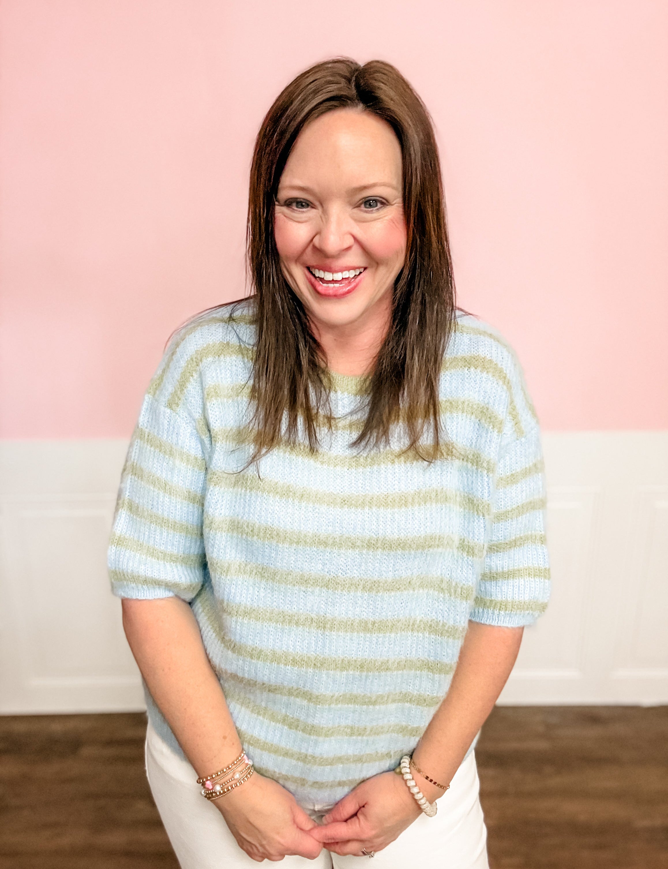 Lucky Layers Stripe Sweater - Just a Small Town Girl