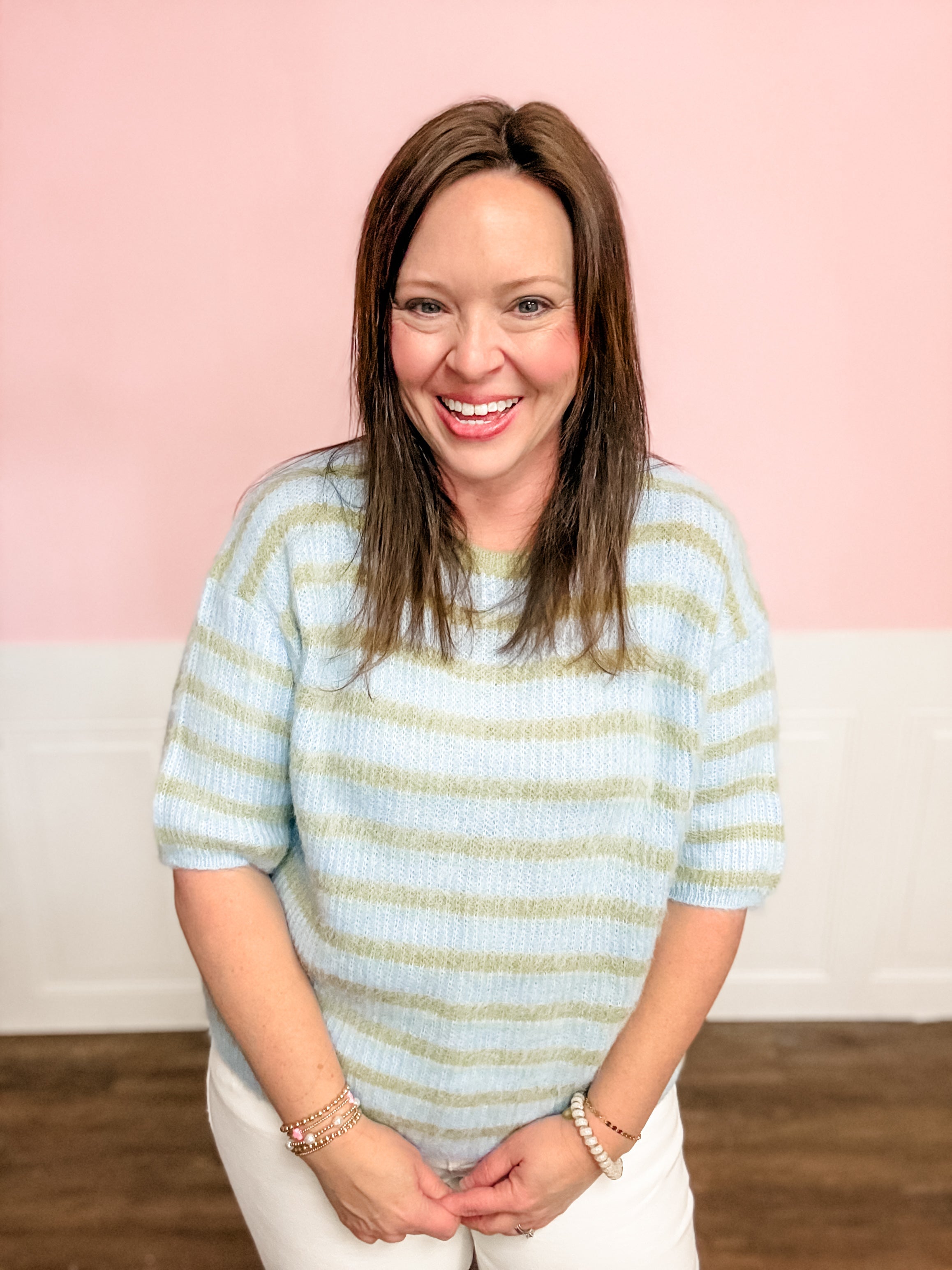 Lucky Layers Stripe Sweater - Just a Small Town Girl