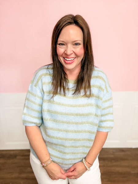 Lucky Layers Stripe Sweater - Just a Small Town Girl