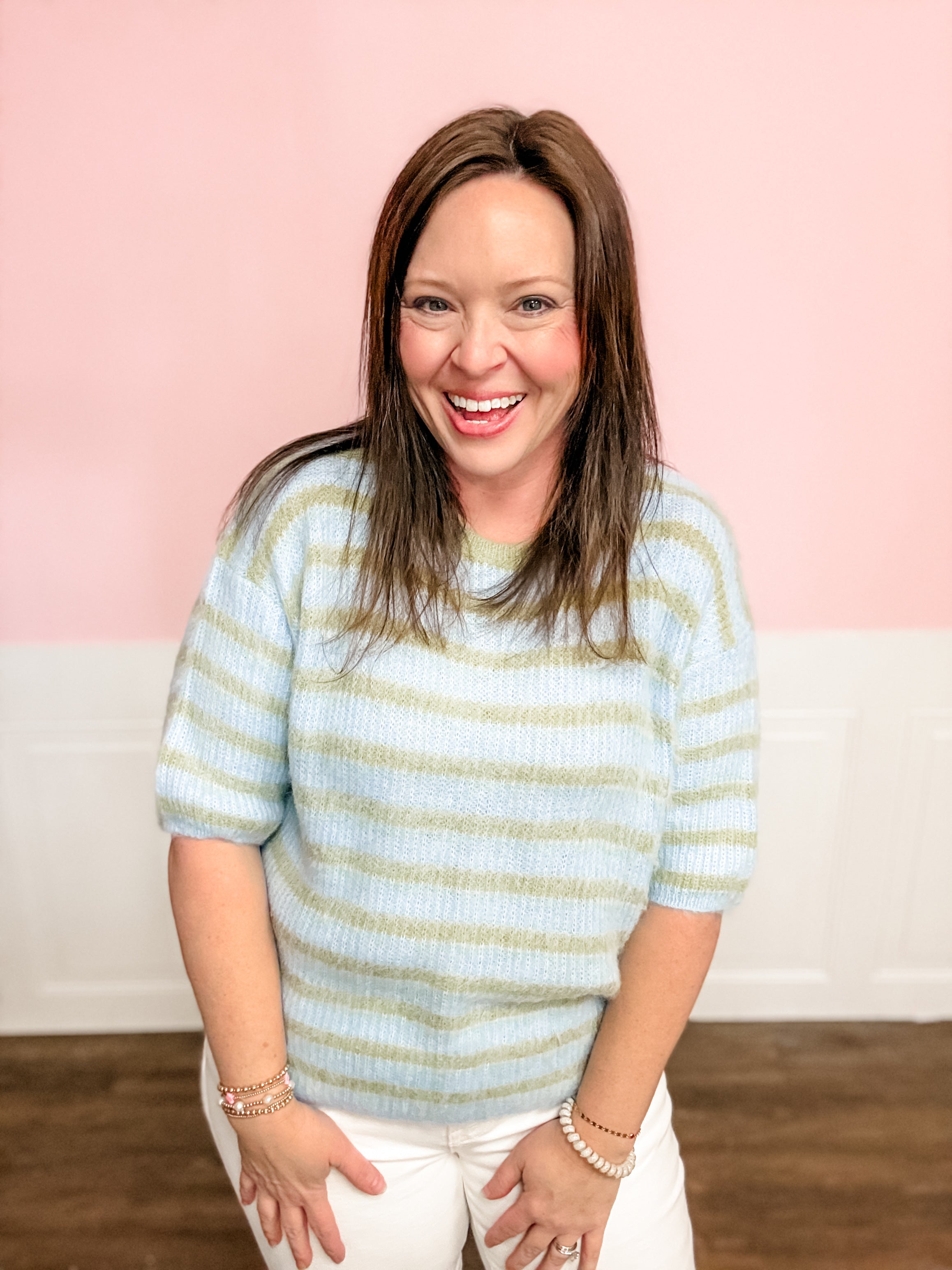Lucky Layers Stripe Sweater - Just a Small Town Girl