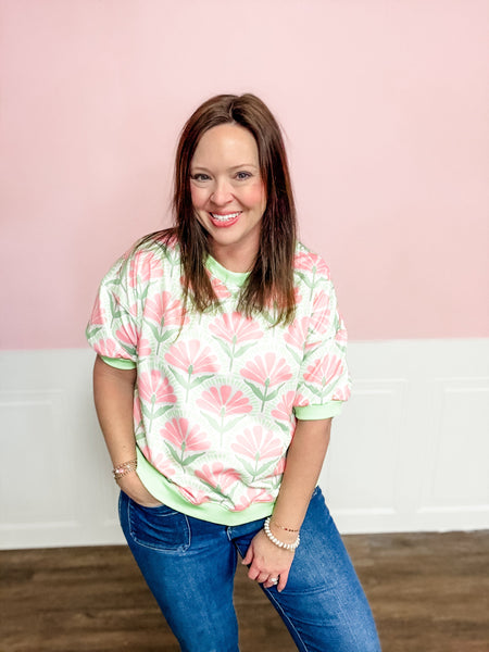 Lucky Petal Pop Pullover - Just a Small Town Girl