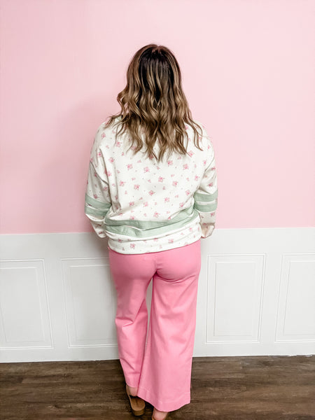 Lucky Petals Pullover - Just a Small Town Girl