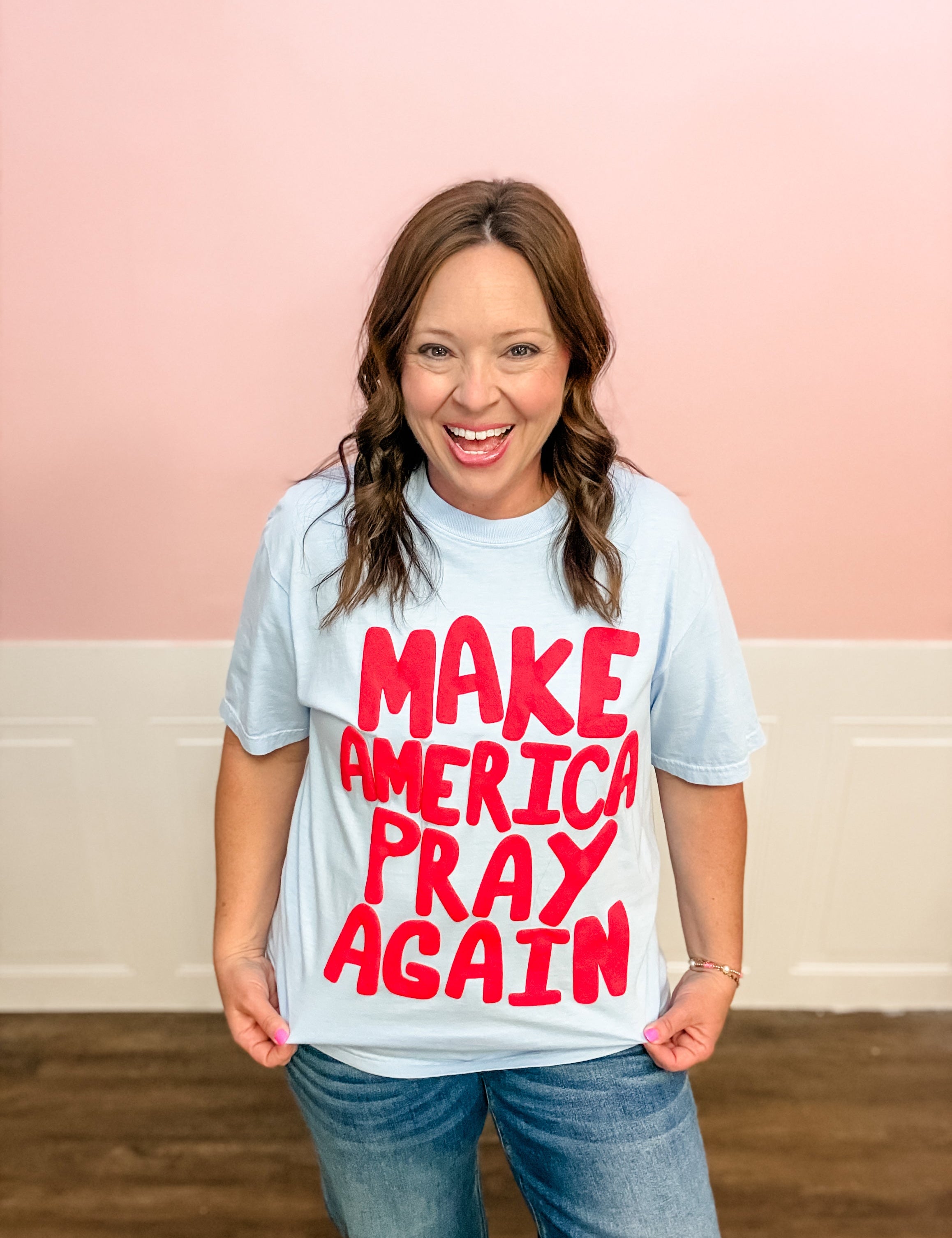 Make It Pray Graphic Tee - Just a Small Town Girl