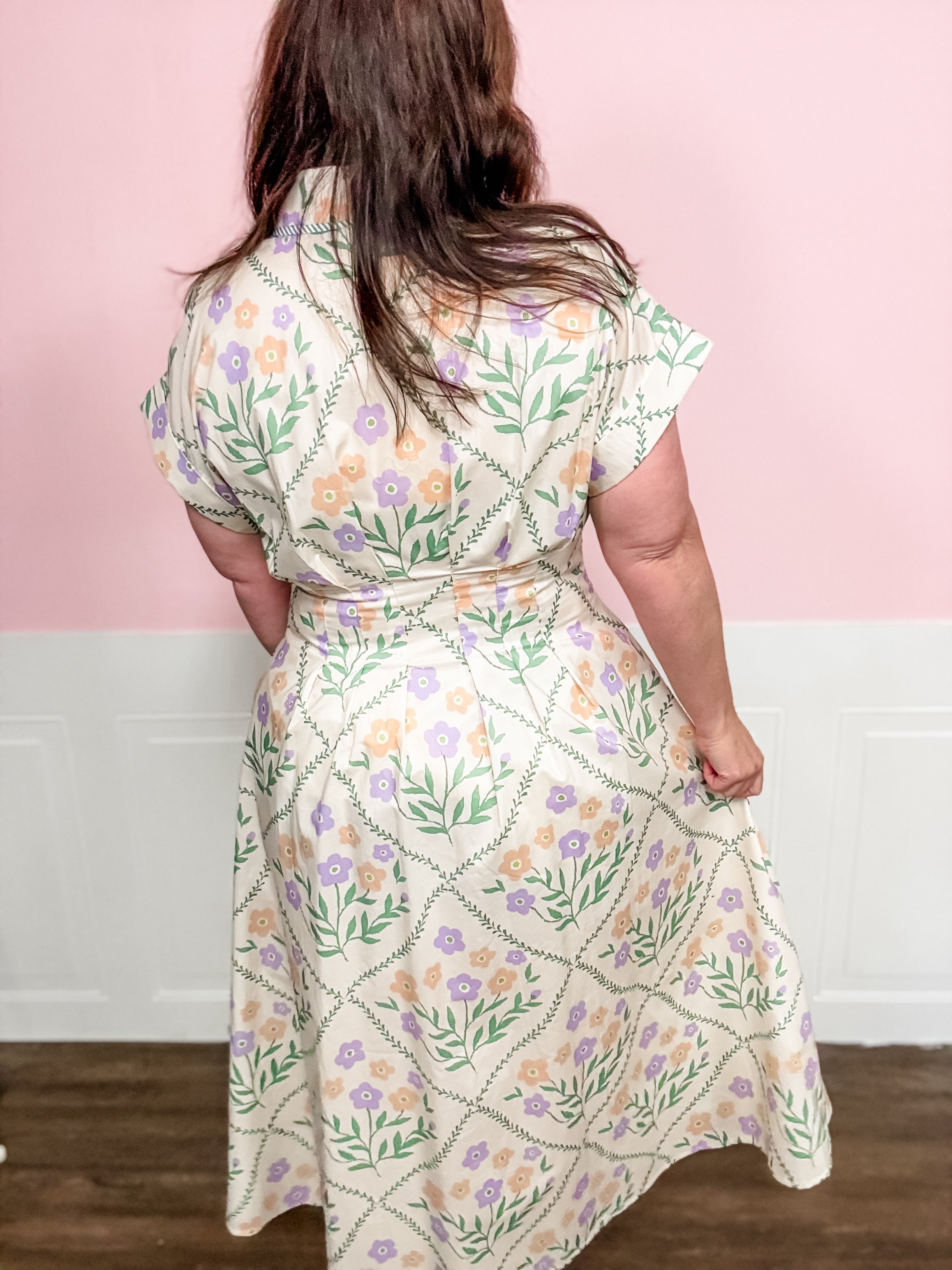 Meadow Breeze Button Dress - Just a Small Town Girl