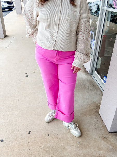 Mica Bubblegum Boulevard Wide - Leg Jeans - Just a Small Town Girl